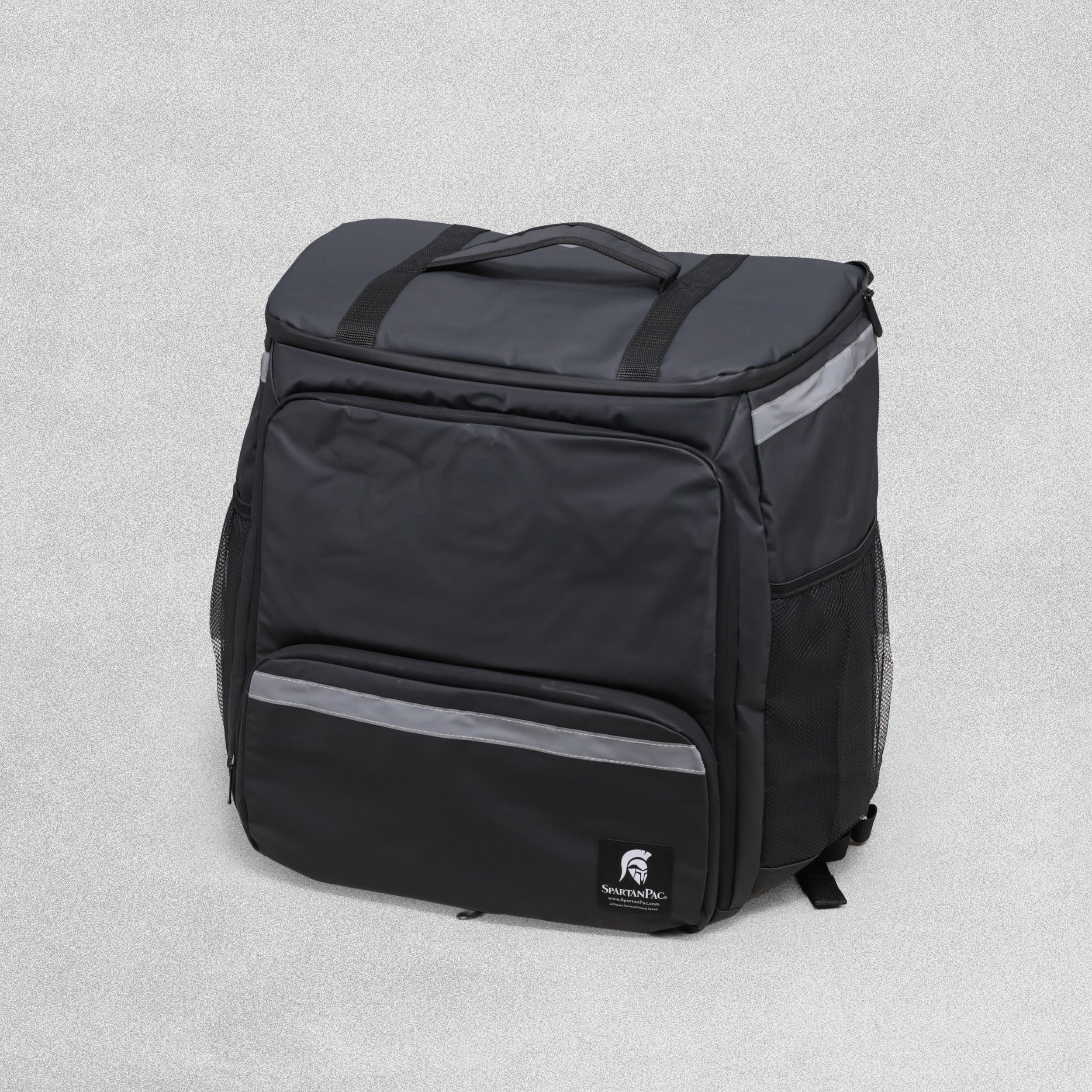 SpartanPac Black Food Delivery Bag - 47cm x 49cm x 28-40cm