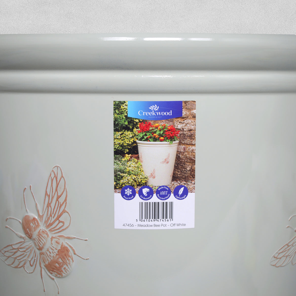 Creekwood Meadow Bee Lightweight Plastic Plant Pot 40cm high and wide