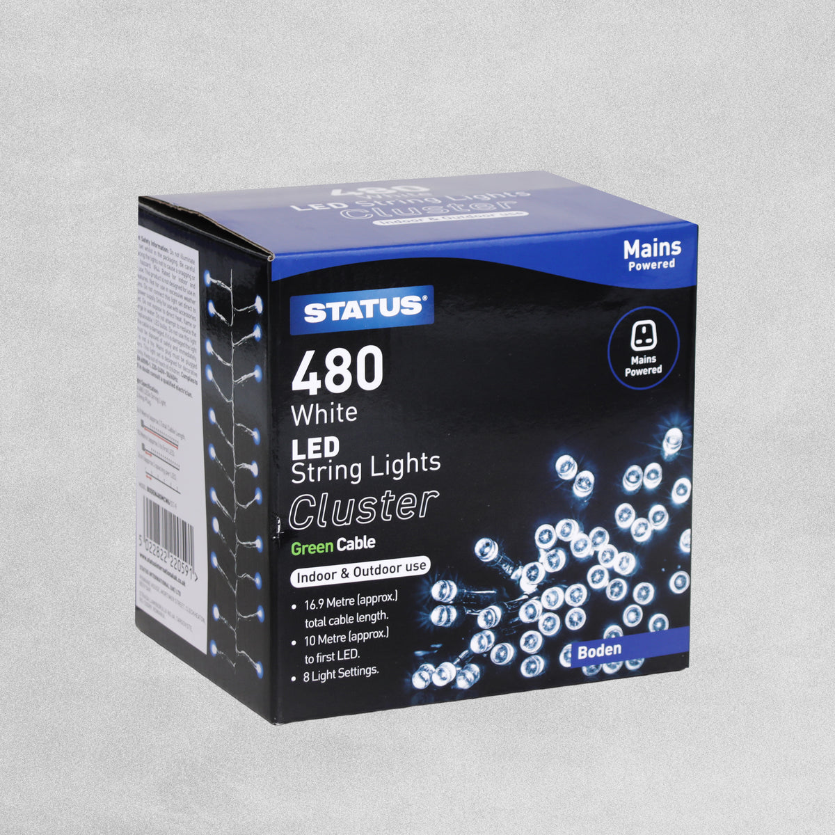 Status 480 Indoor / Outdoor LED String Lights CLUSTER - mains powered
