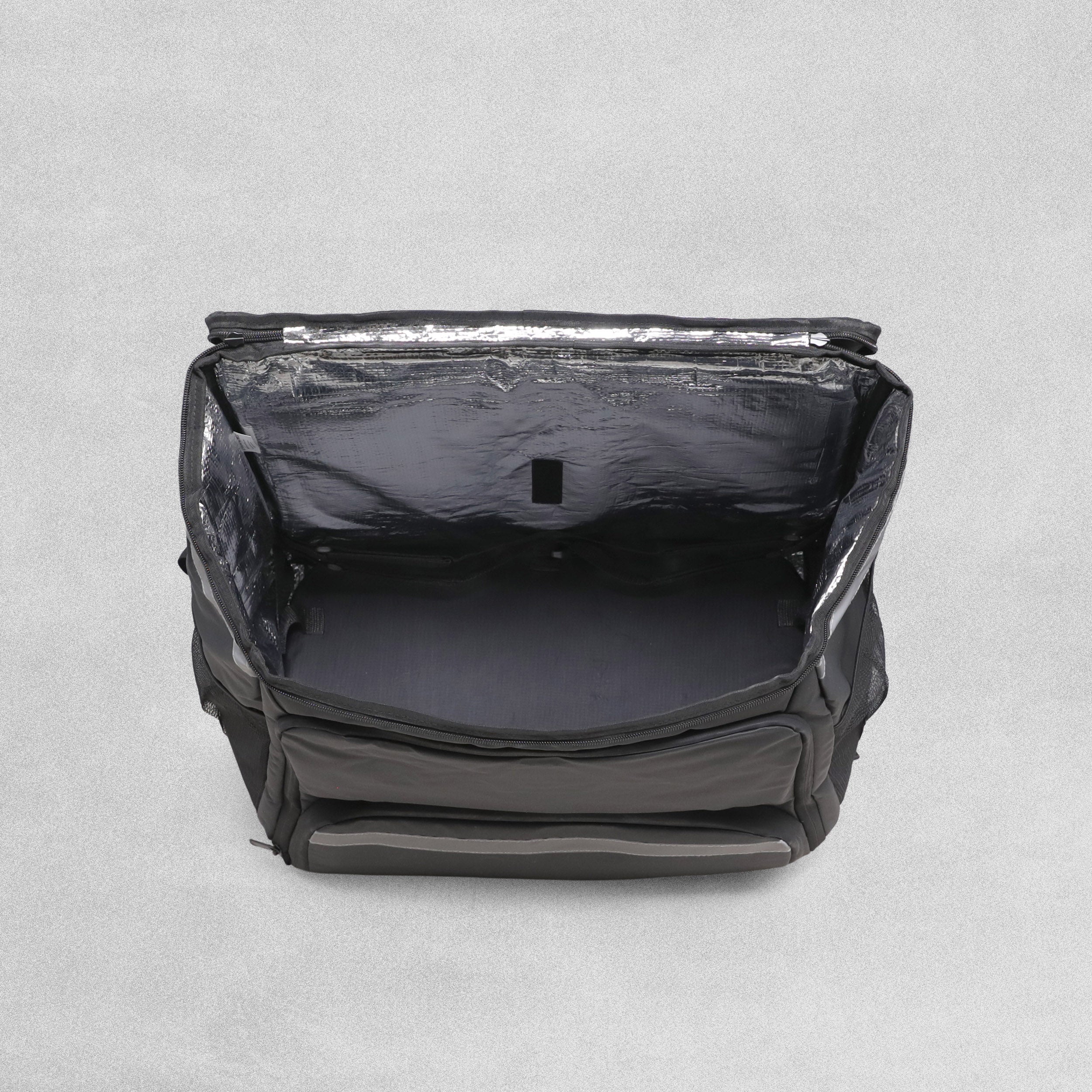 SpartanPac Black Food Delivery Bag - 47cm x 49cm x 28-40cm