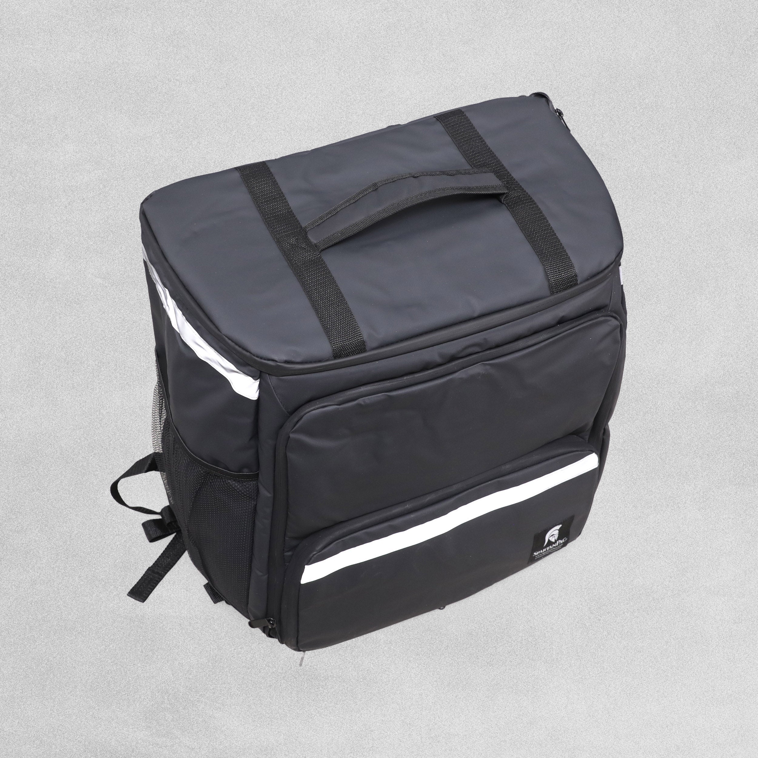 SpartanPac Black Food Delivery Bag - 47cm x 49cm x 28-40cm