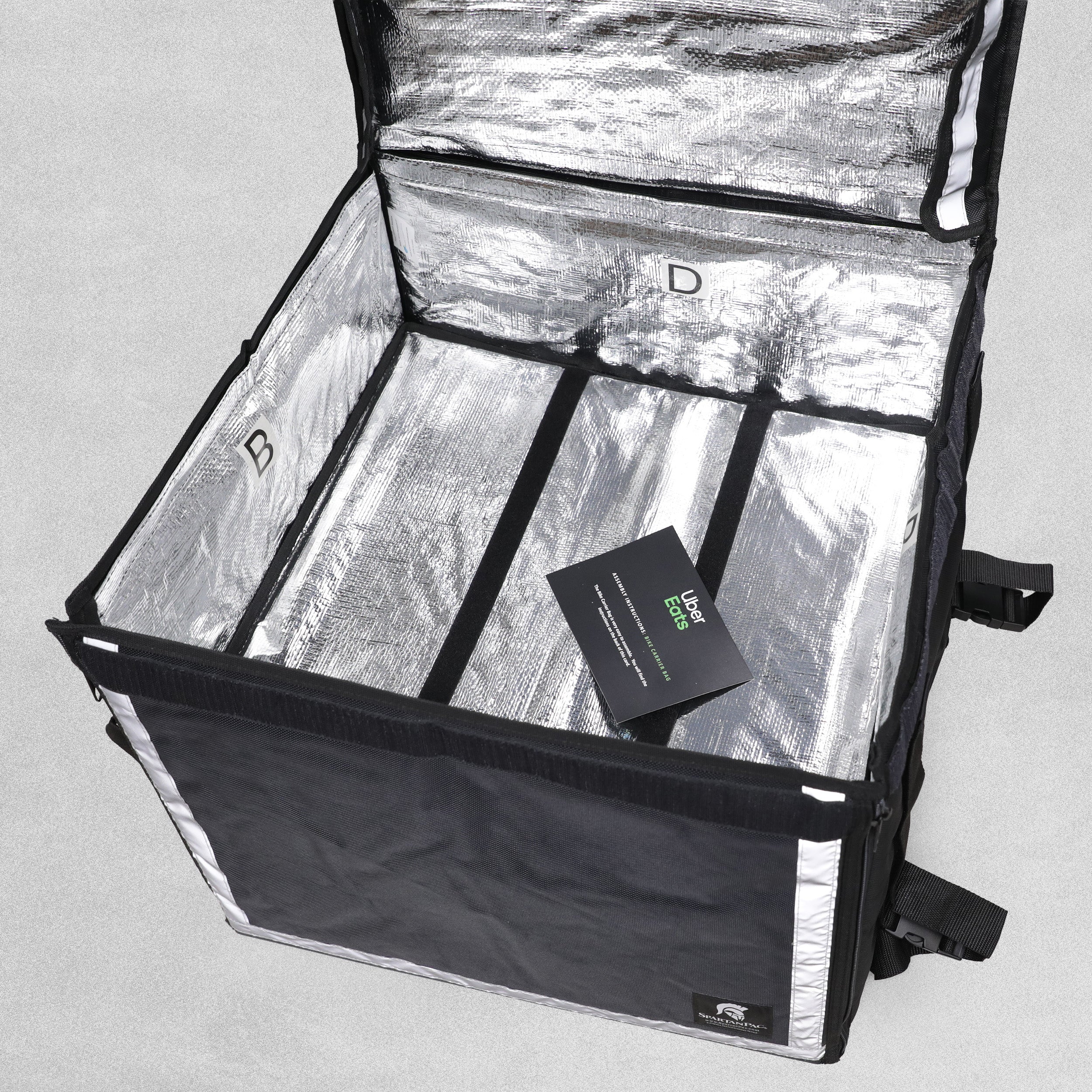 SpartanPac Extra Large Food Delivery Bag - 40cm x 51cm x 51cm