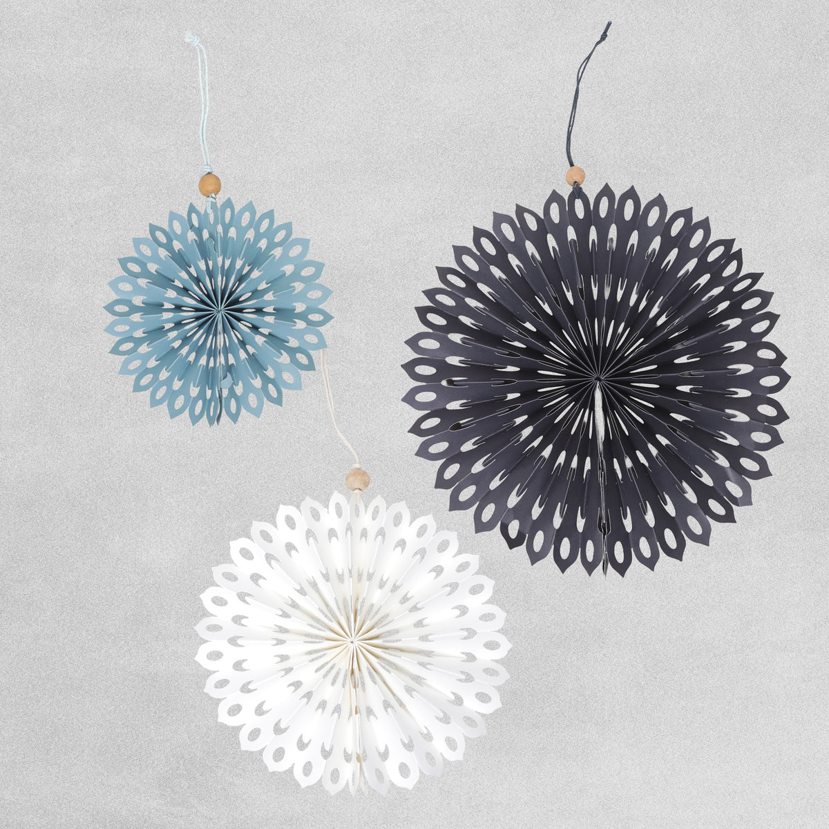 Talking Tables Paper Fan Decorations Pack of 3
