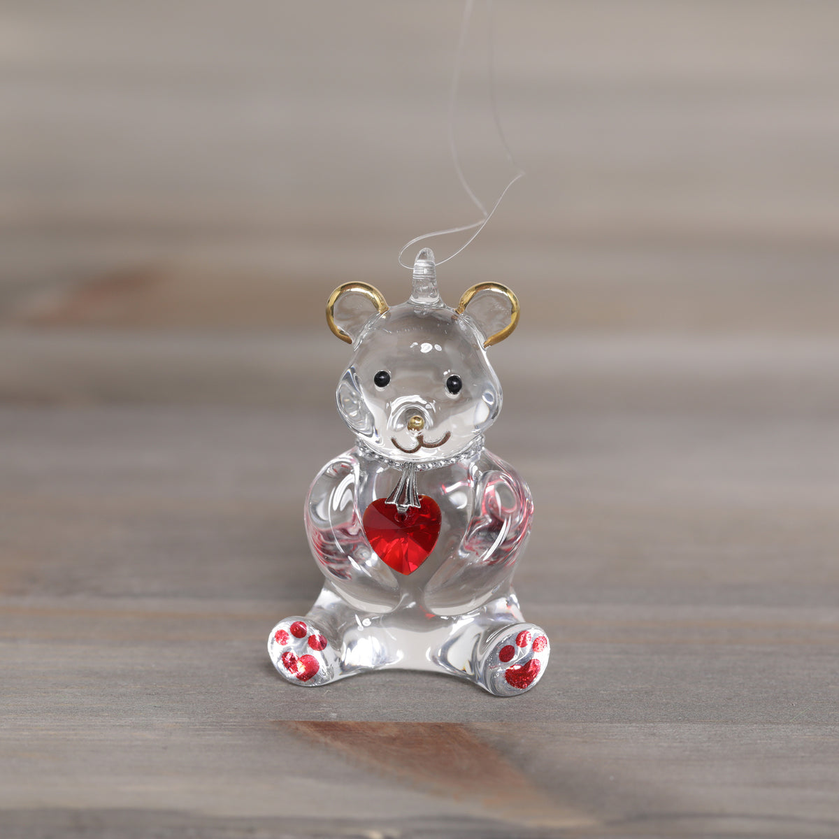 Wild Things Happy Little Bear Glass Decorations