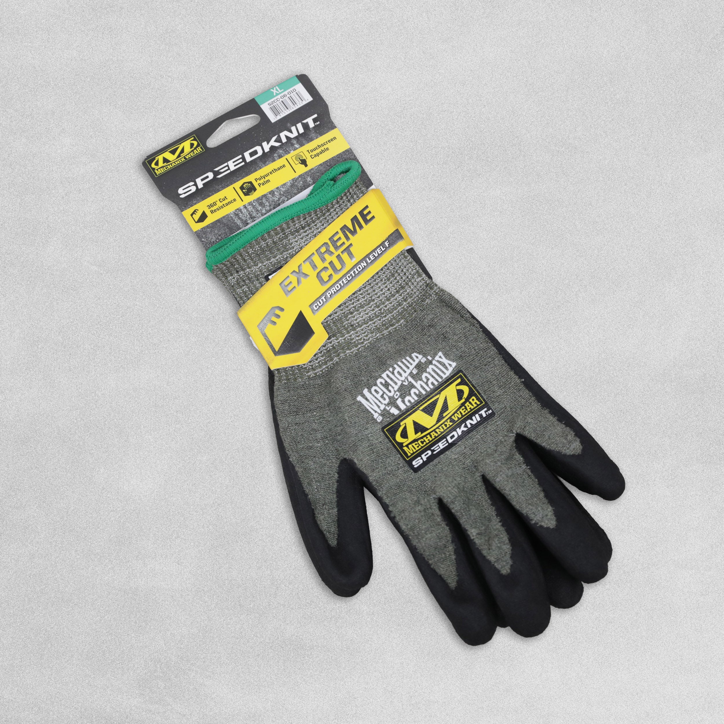 Mechanix Wear SpeedKnit Safety Work Glove - Extreme Cut Cut Resistant Level F - Touchscreen Capable