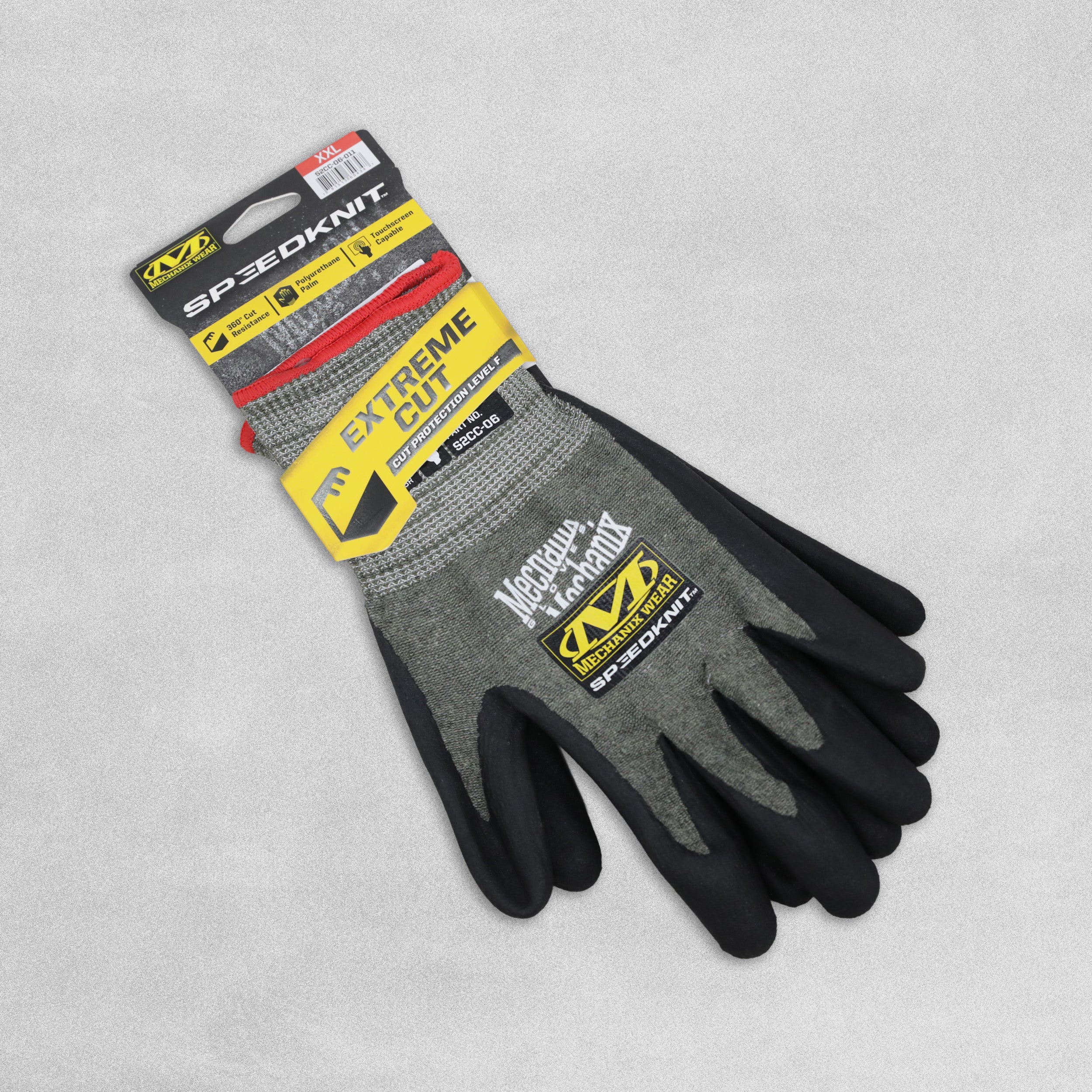 Mechanix Wear SpeedKnit Safety Work Glove - Extreme Cut Cut Resistant Level F - Touchscreen Capable