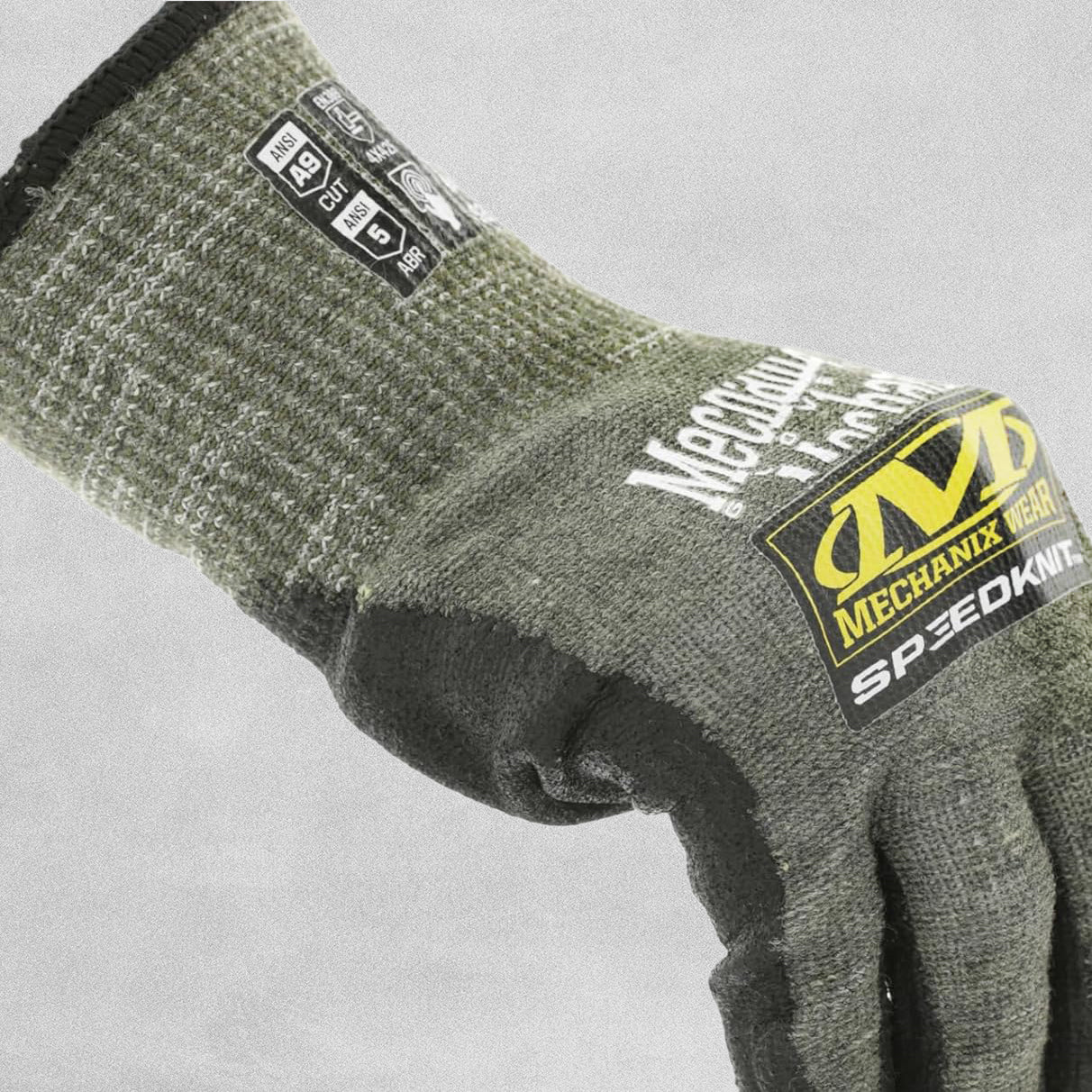 Mechanix Wear SpeedKnit Safety Work Glove - Extreme Cut Cut Resistant Level F - Touchscreen Capable