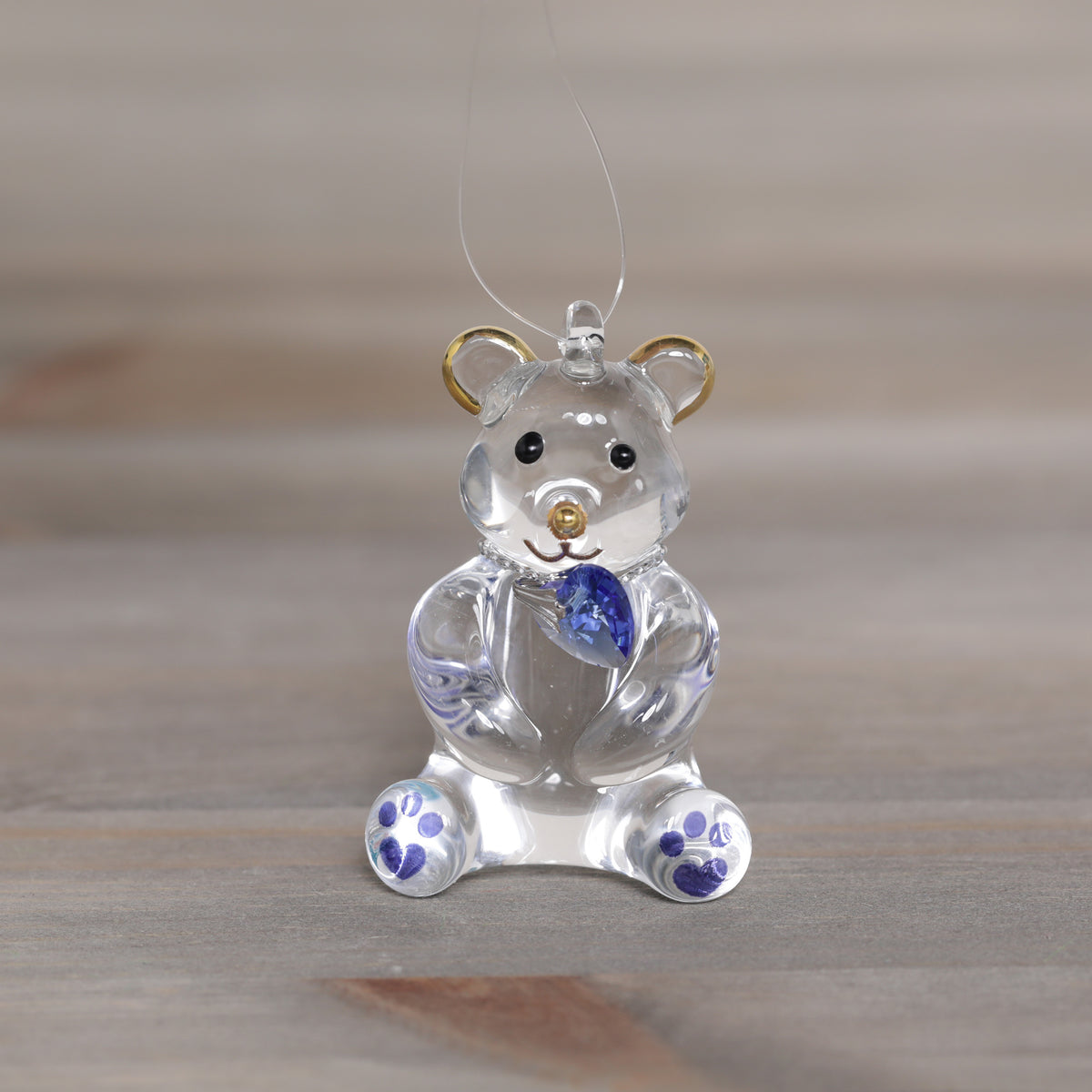Wild Things Happy Little Bear Glass Decorations