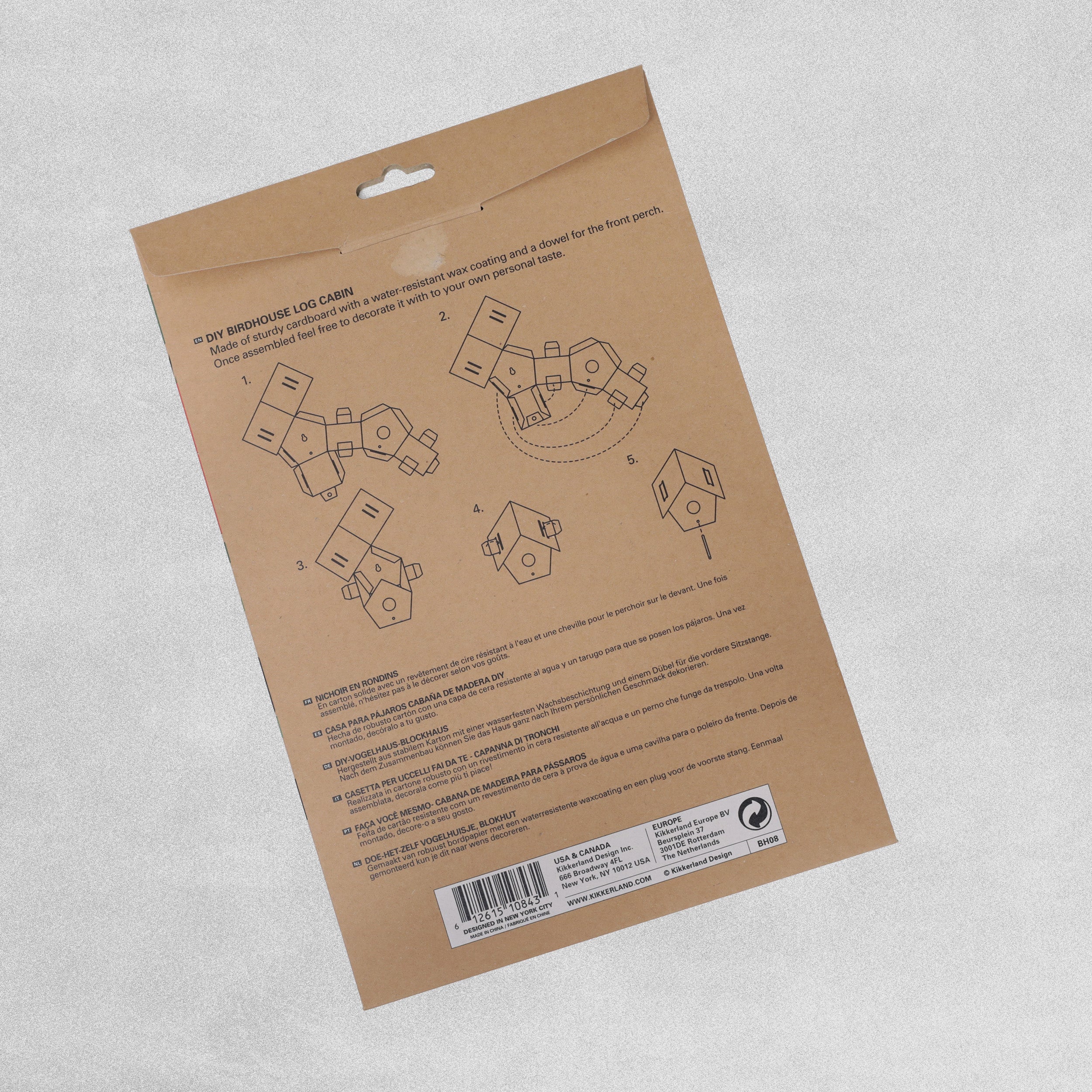 DIY Bird House Log Cabin