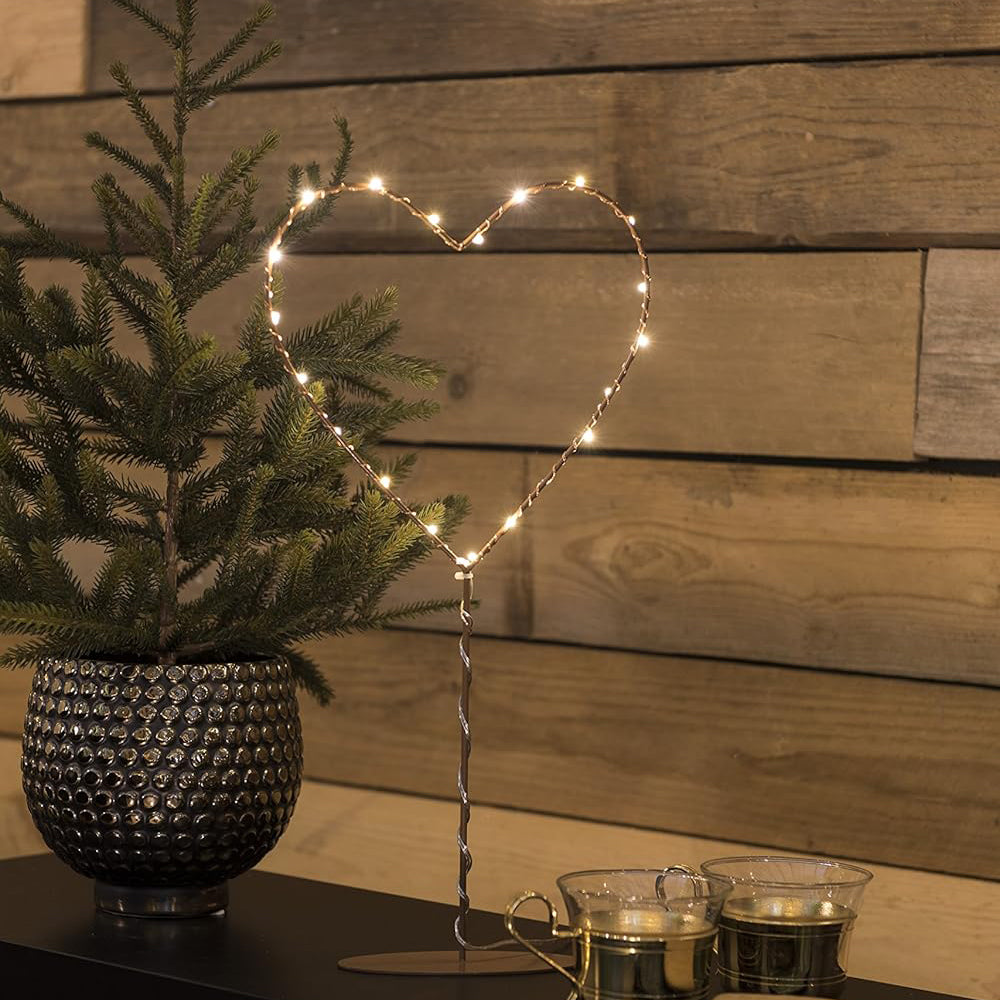 Konstsmide Metal Heart LED Ornament