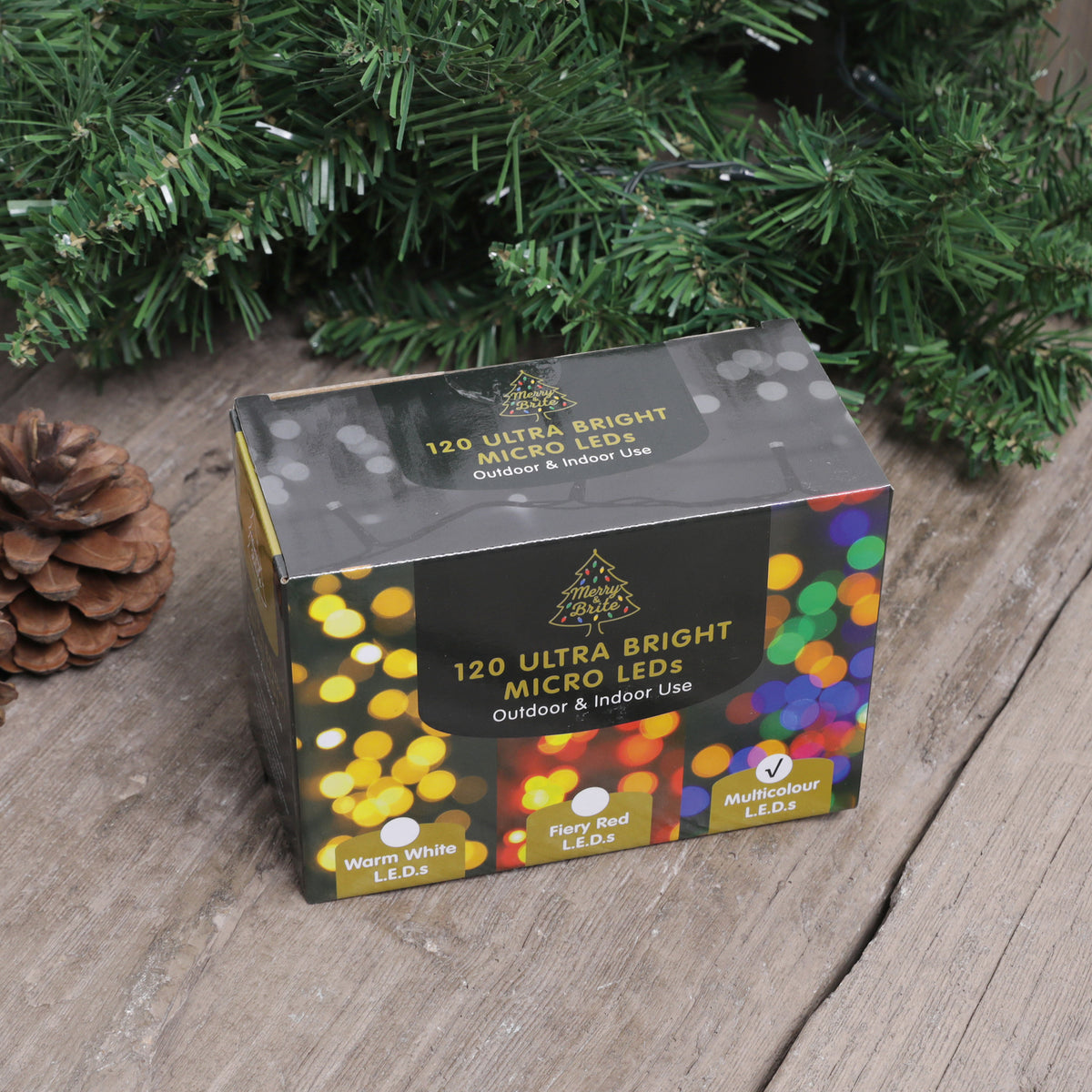 Merry & Brite 120 Ultra Bright Micro LEDs Outdoor & Indoor Use