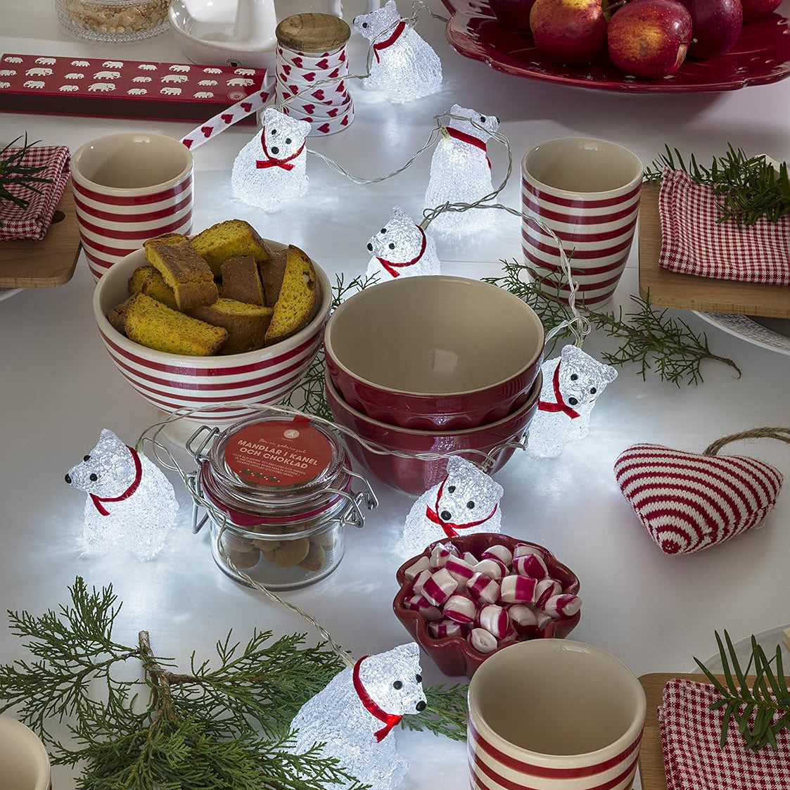 Konstsmide LED decorative light chain bears