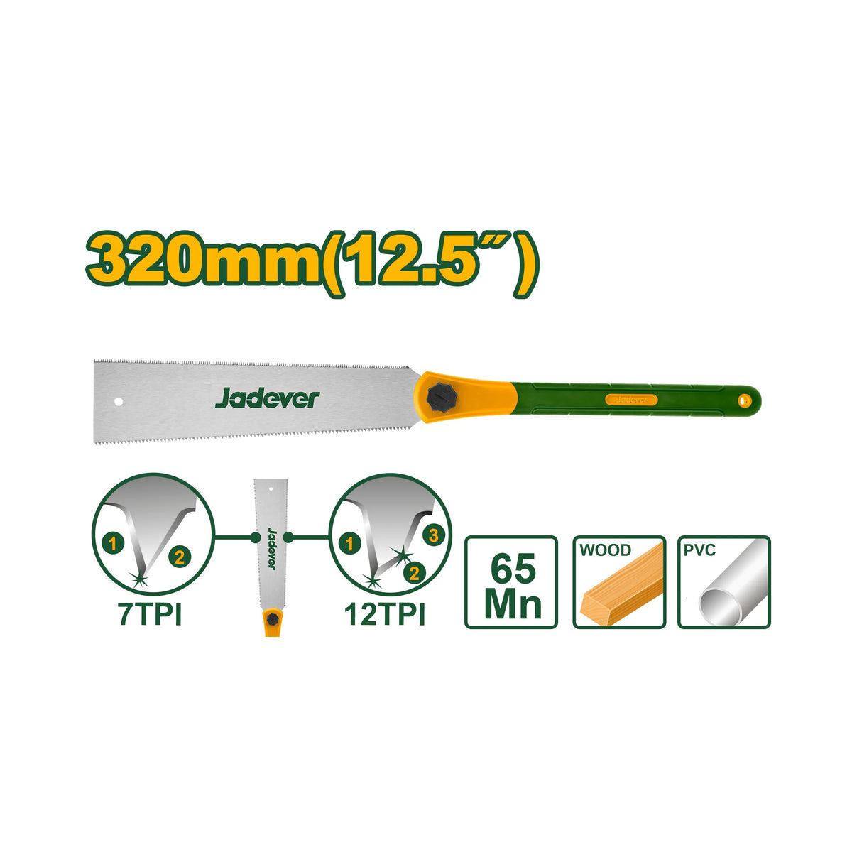 Jadever Double Edge Pull Saw JDHWD112