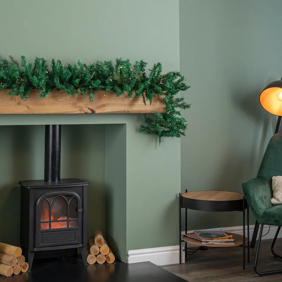 Pre-lit Christmas Garland - 1.8m
