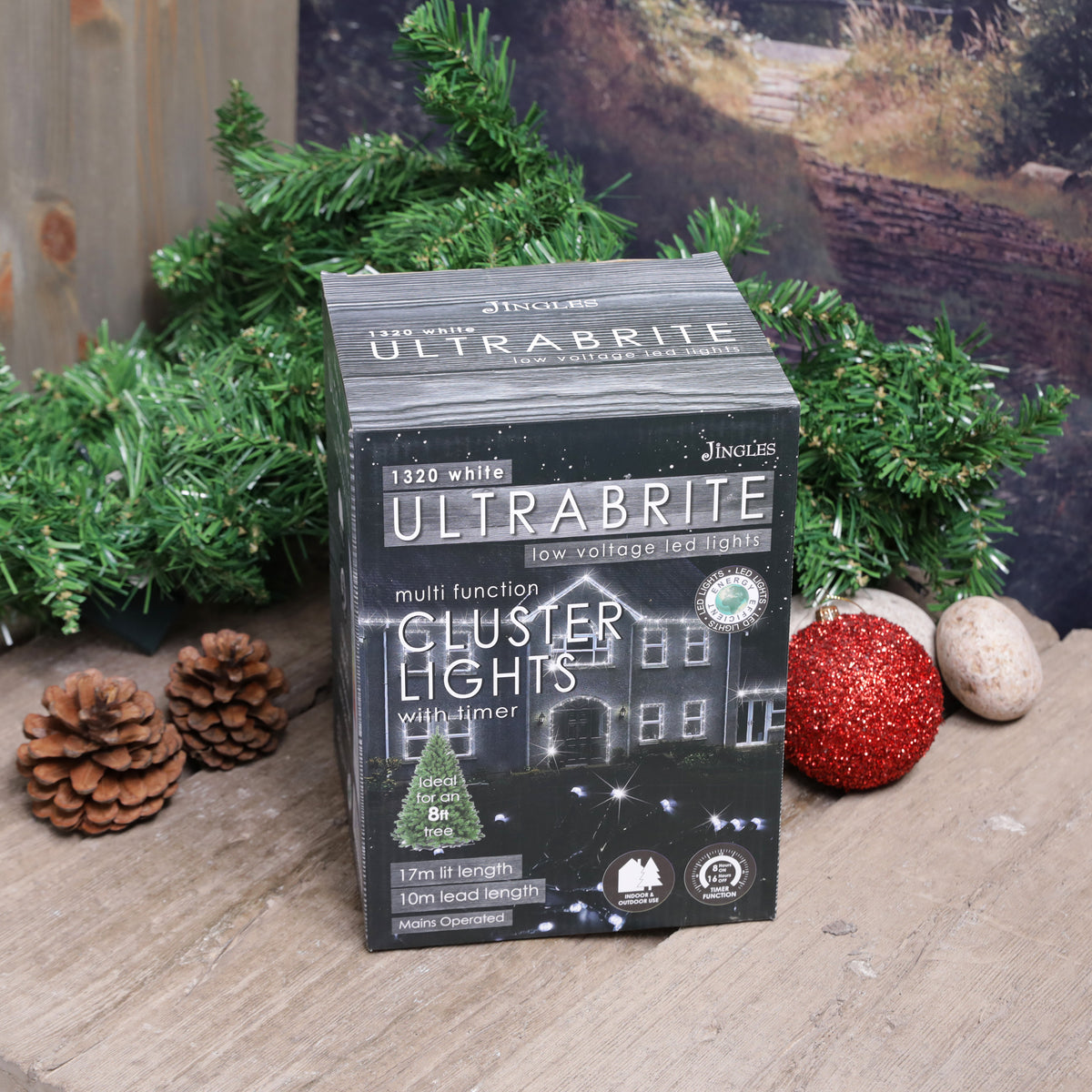 1320 Ultrabrite Indoor / Outdoor Multifunction Low Voltage LED String CLUSTER Lights - mains powered