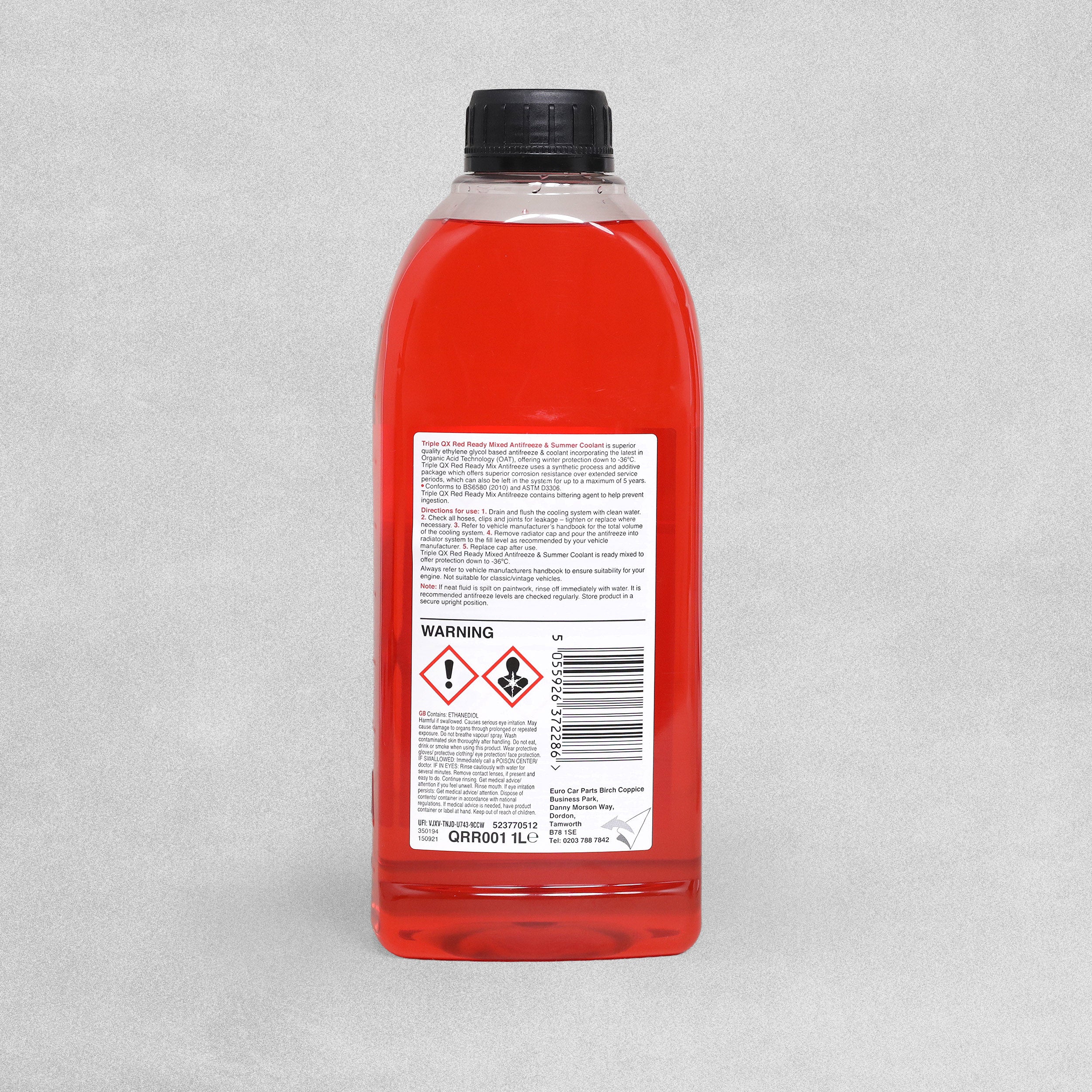 Triple QX 1L Antifreeze Summer Coolant 1L Red Ready Mixed