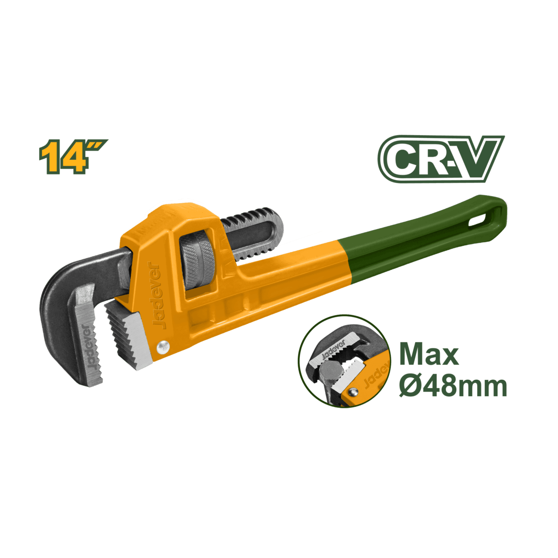 Jadever Pipe Wrench 350mm (14") - JDPW8114