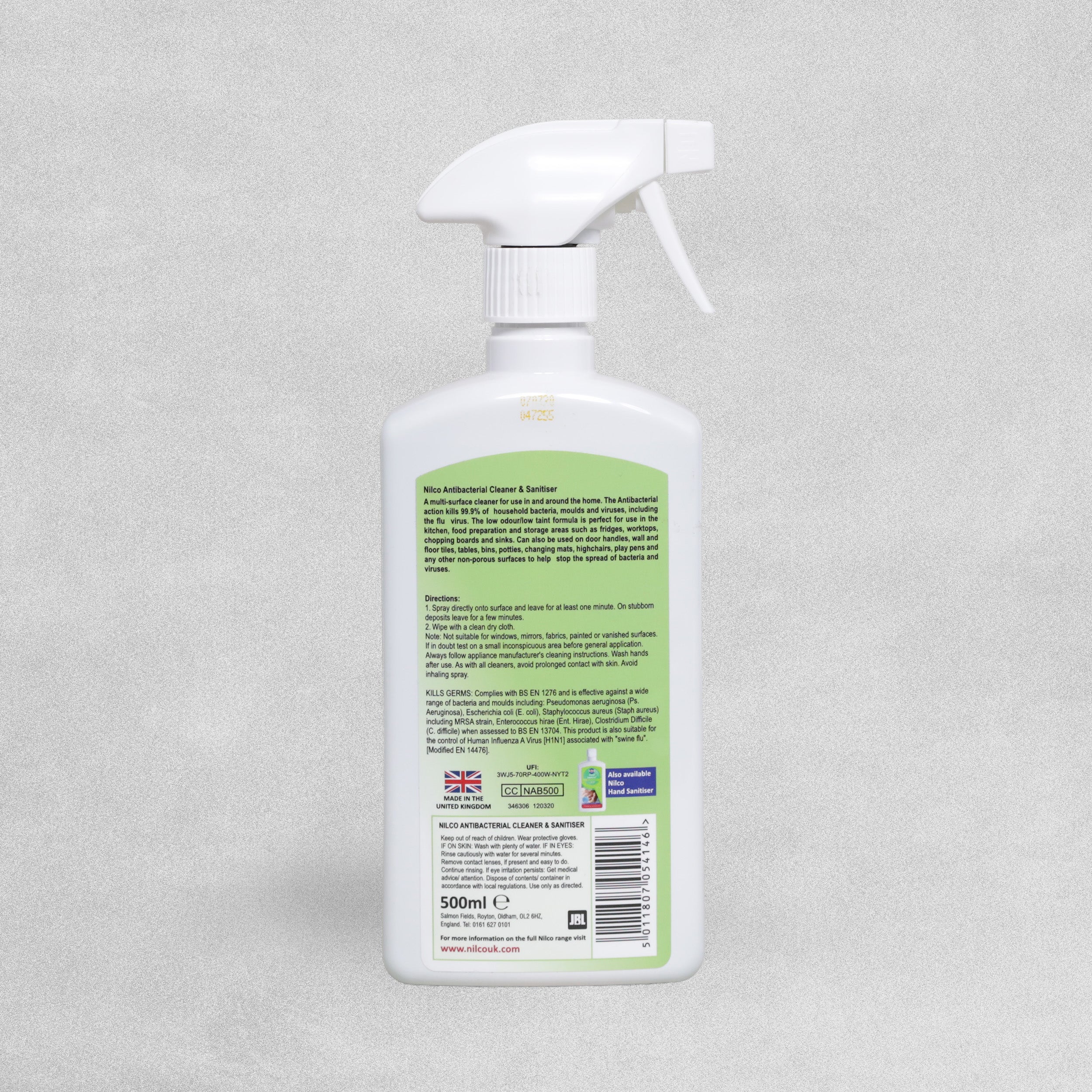 Nilco Antibacterial Cleaner and Sanitiser - 500ml