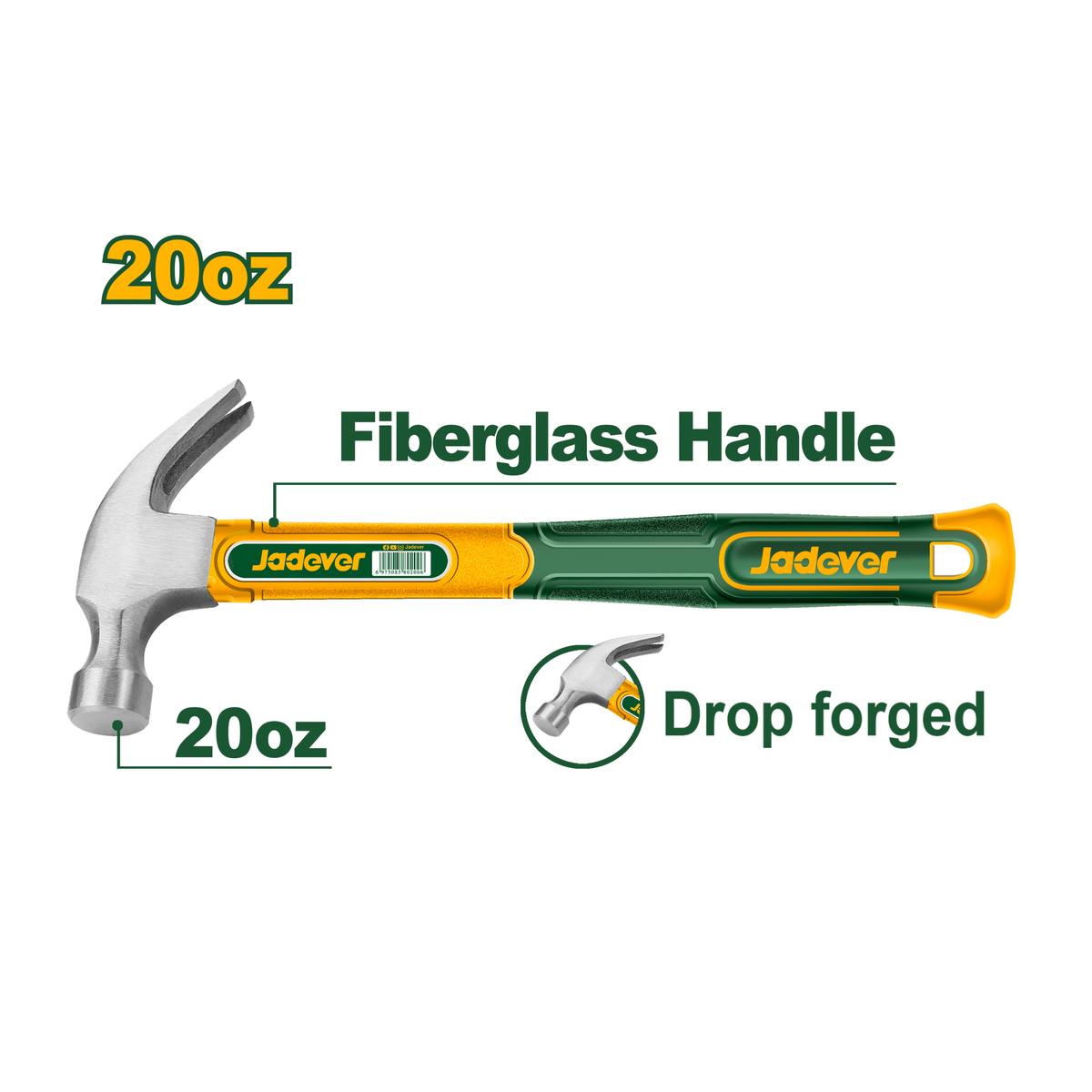 Jadever Claw Hammer 20oz JDHM3320