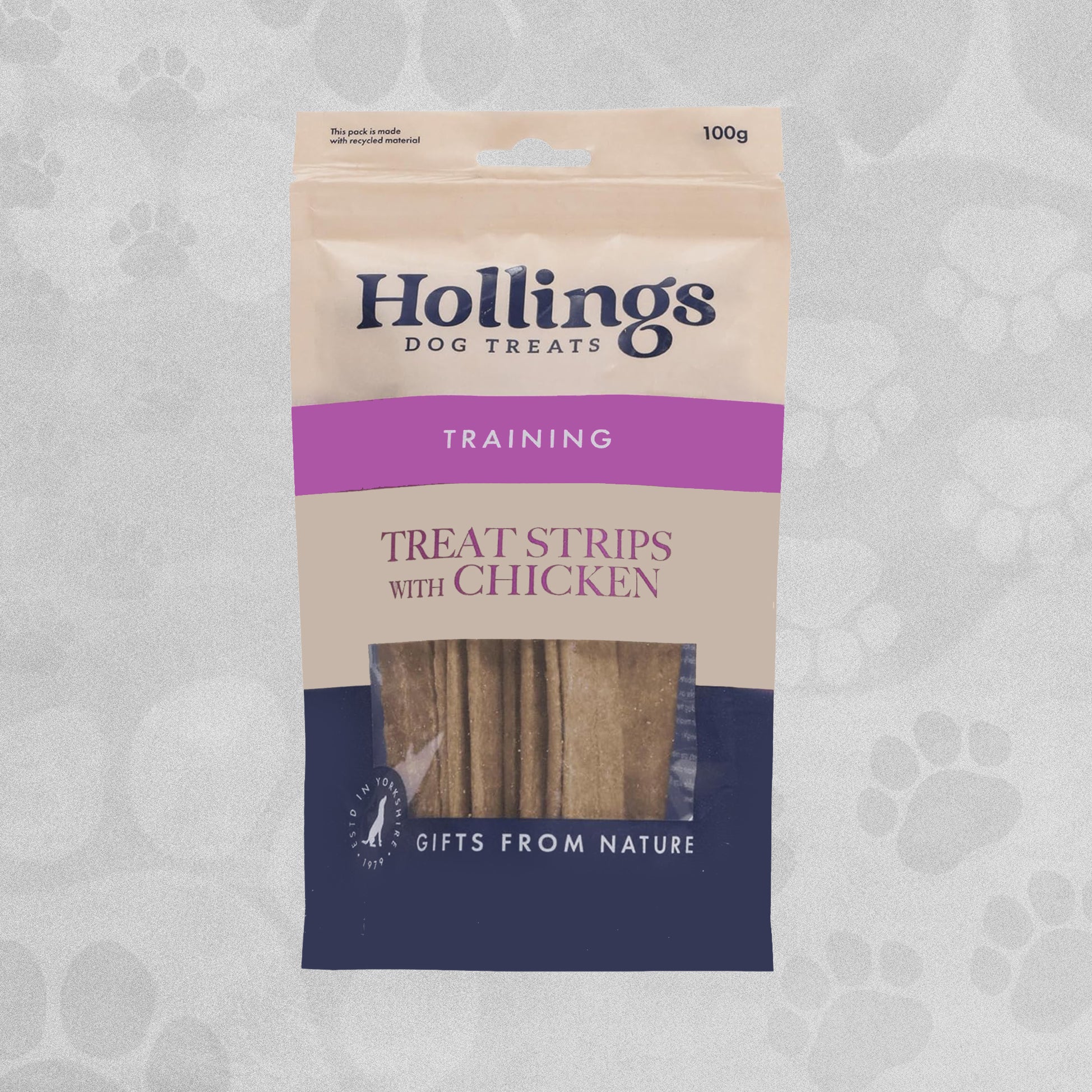 Hollings Training Treat Strips with Chicken - 100g