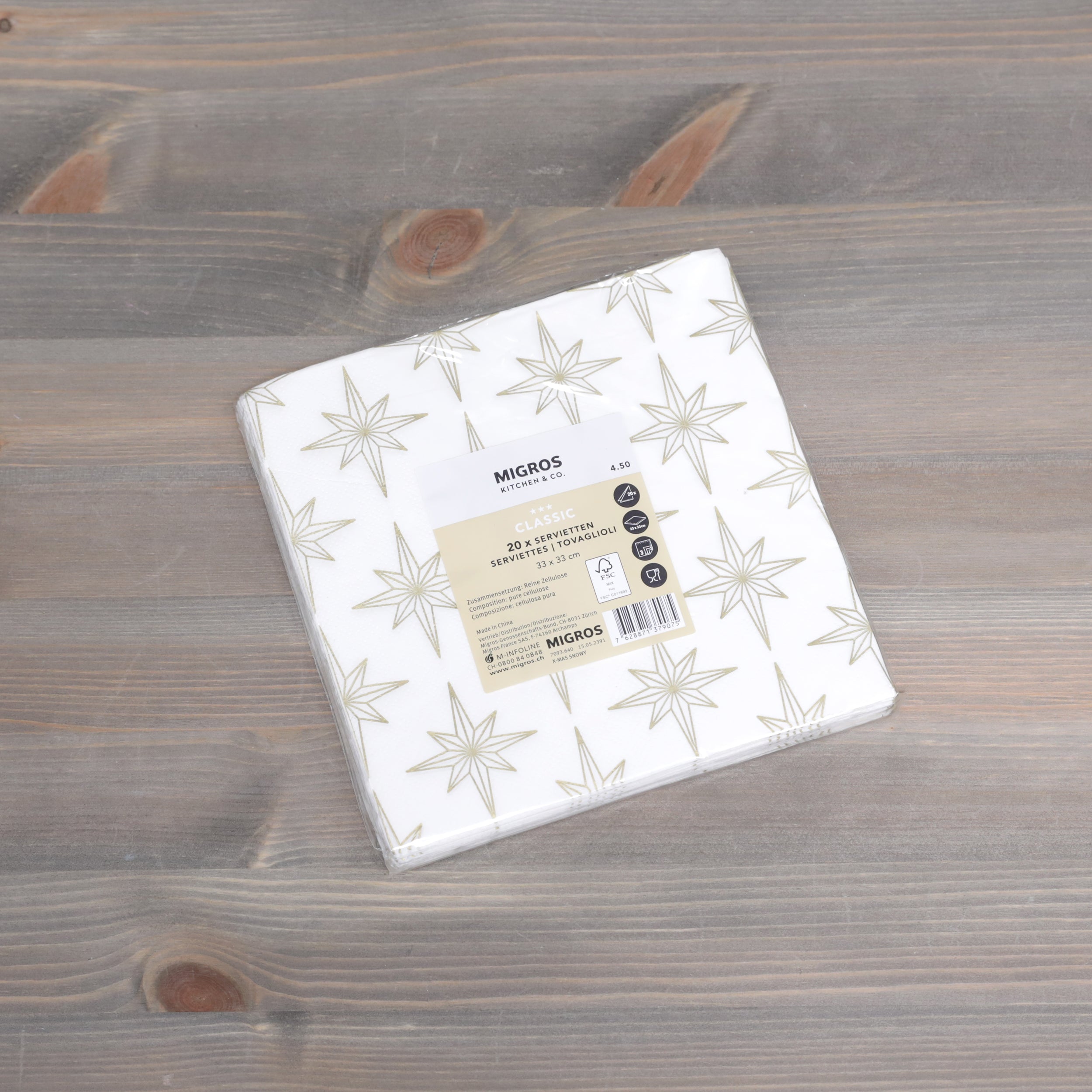 Migros Kitchen & Co Serviettes - Various Designs and Sizes Available