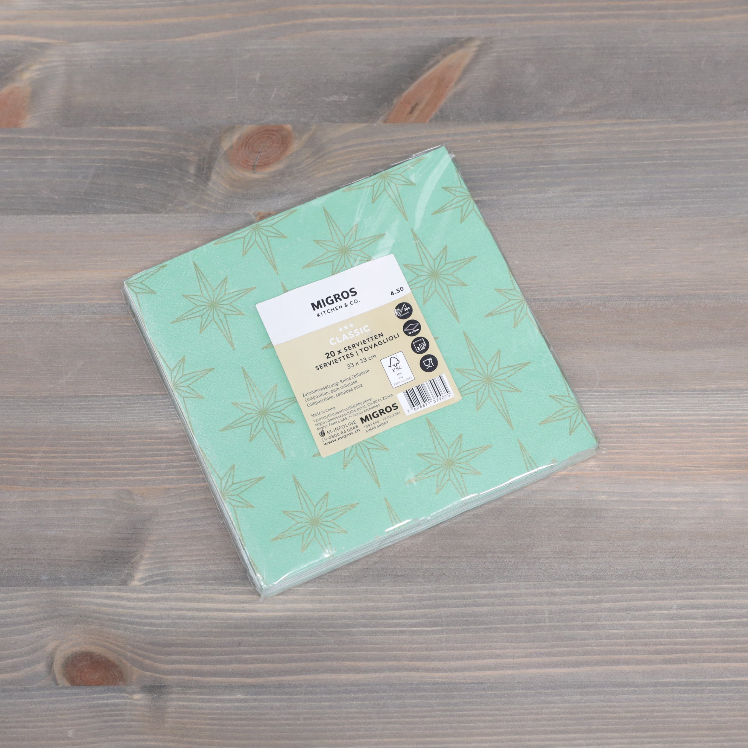 Migros Kitchen & Co Serviettes - Various Designs and Sizes Available