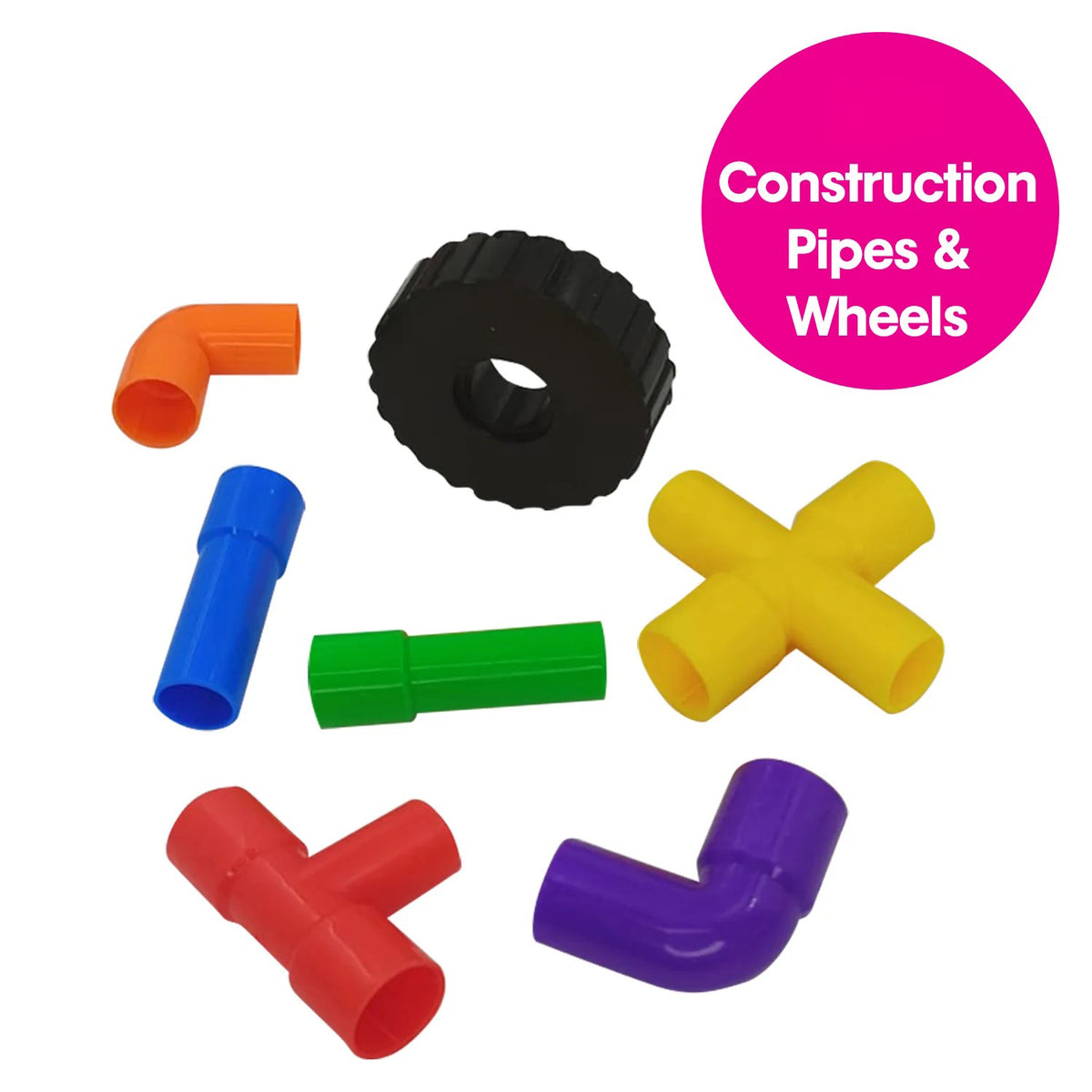 Creation Station Pipe Pieces with Wheels