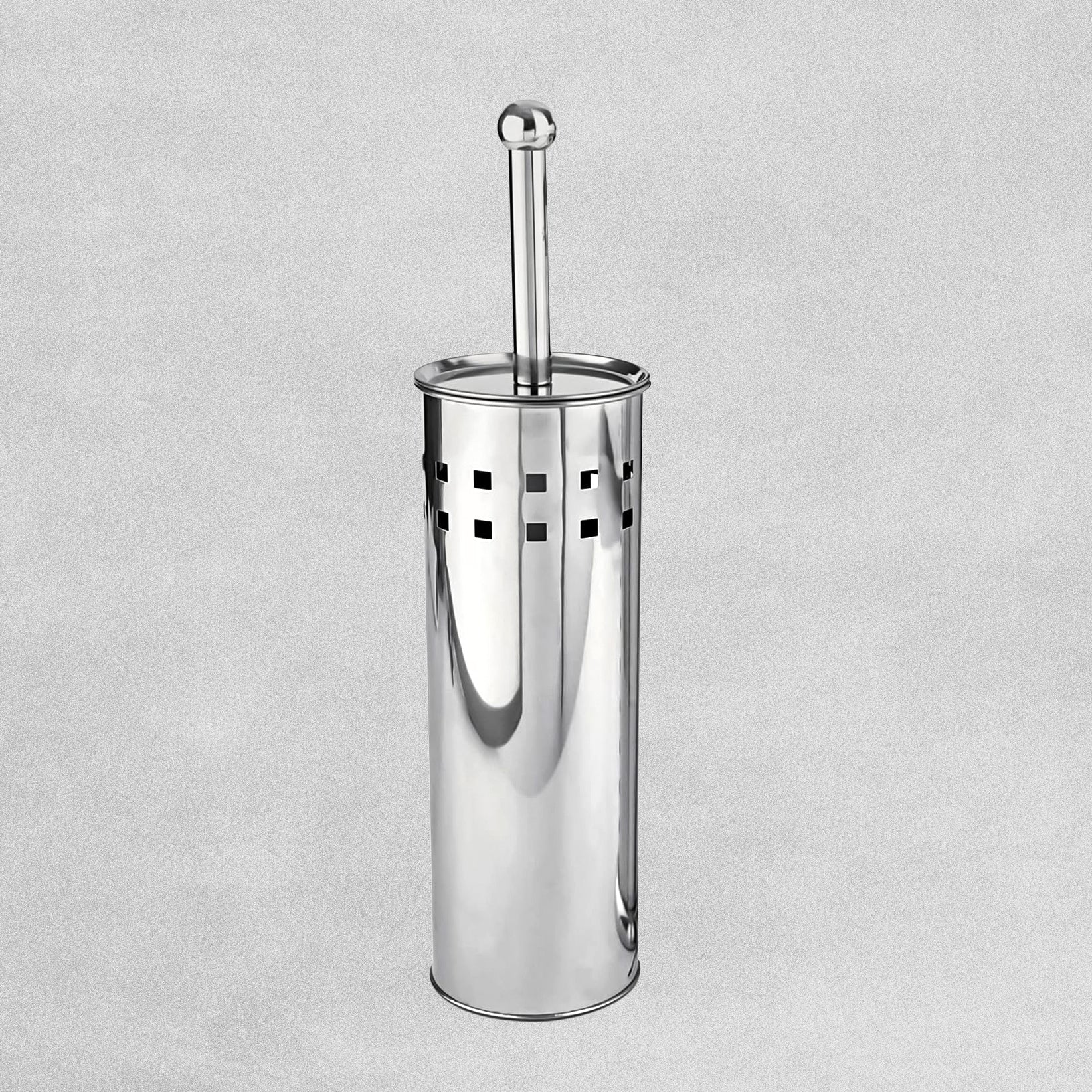 Chrome Toilet Brush with Holder 1L