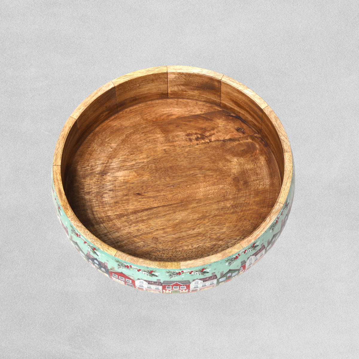 "Christmas Shops" Enamel Serving Bowls
