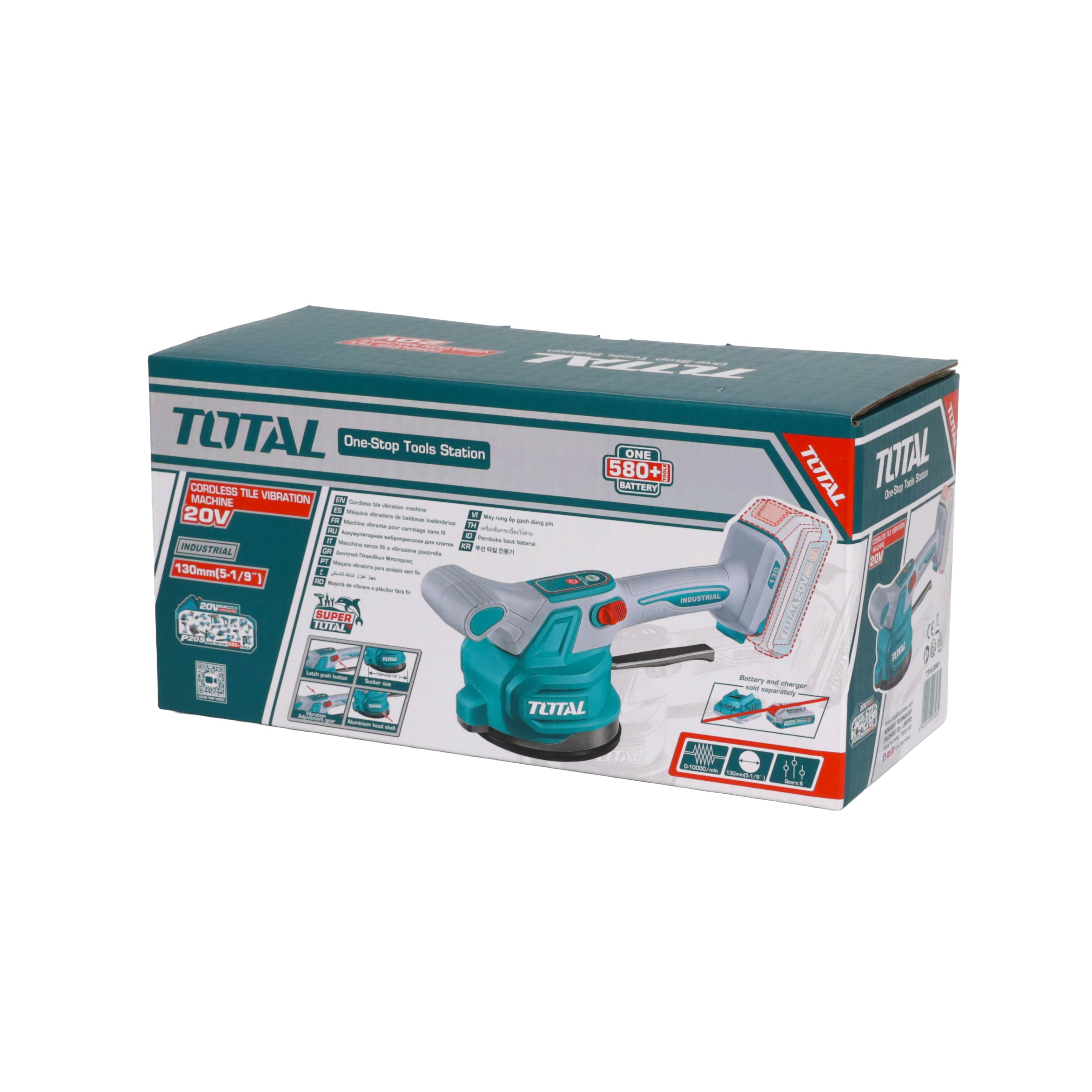 Total Li-Ion 20V Wireless Tile Vibration Machine (Battery not included) - TTVLI2001