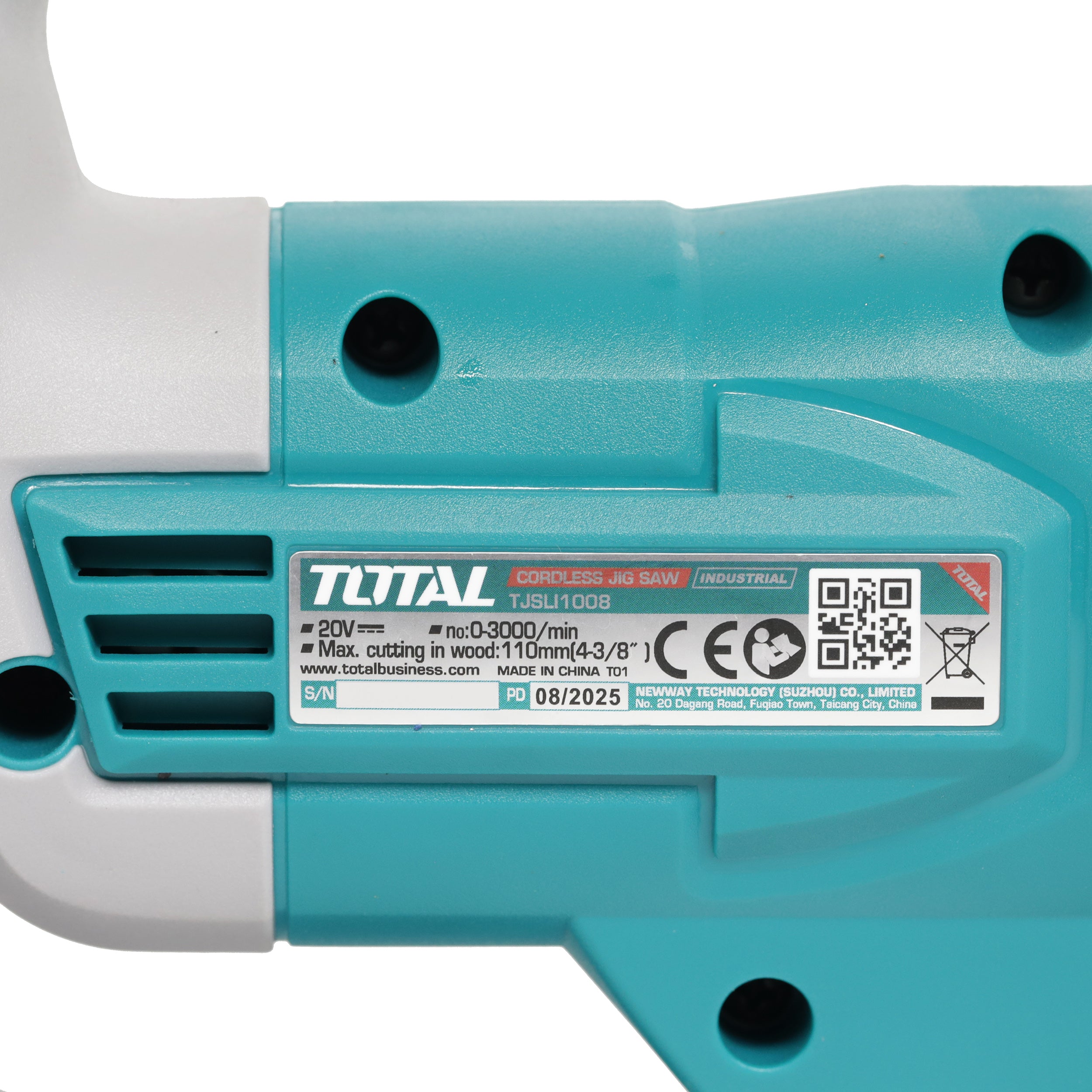 Total Li-Ion 20V Cordless Jig Saw (Battery not included) - TJSLI1008