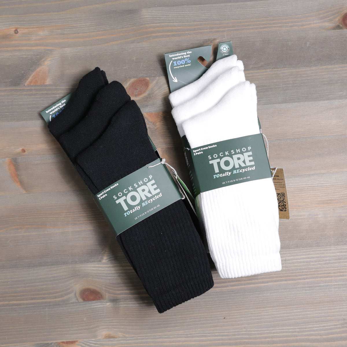 Sockshop Tore Crew Socks 3 Pairs Ladies 4-8 Various Colours