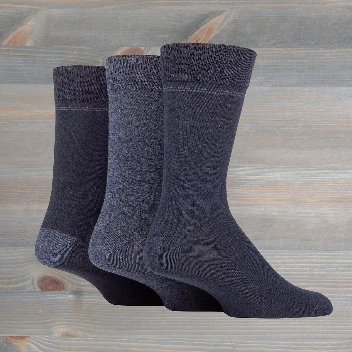 Sockshop Tore Jacquard Stripe Crew Socks 3 Pairs Mens 7-11 Various Colours