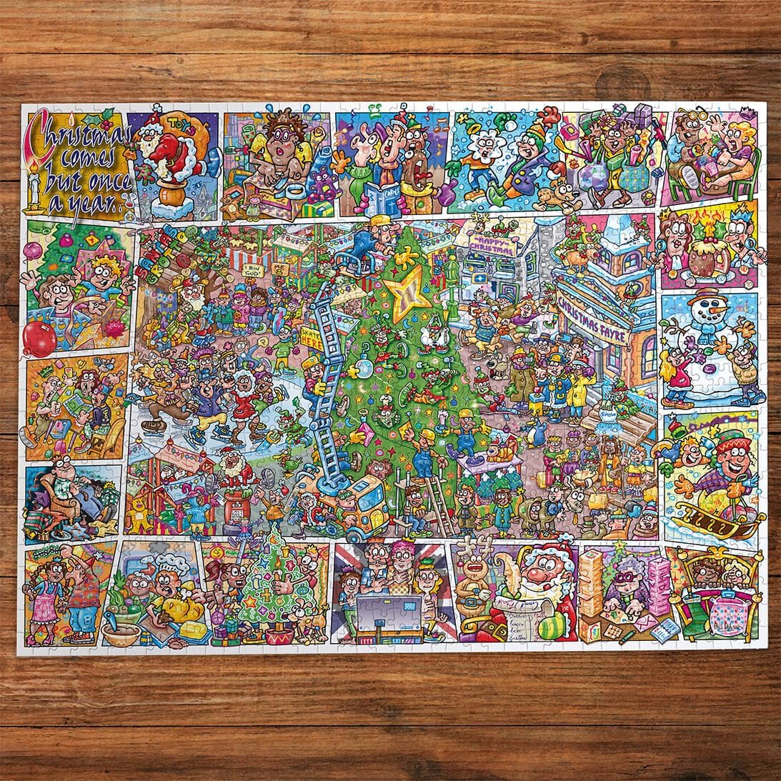 Gibsons Jokesaws Jigsaw Puzzle - 'Crackers for Christmas' - 1000 pieces