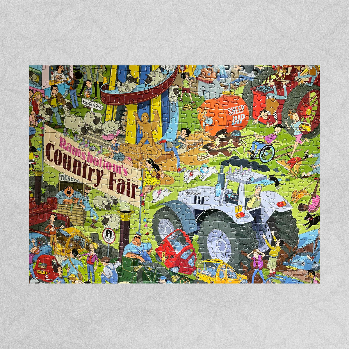 Gibsons Jokesaws Jigsaw Puzzle - 'Country Show Chaos' - 1000 pieces
