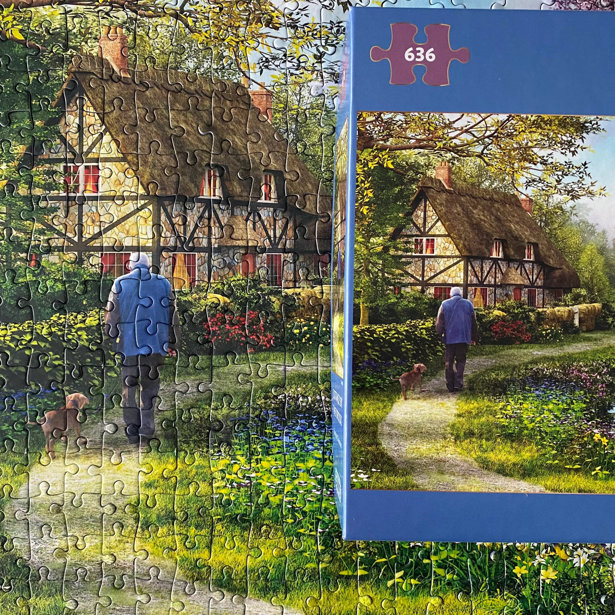Gibsons 'Cottage by the Brook' 636 Piece Puzzle