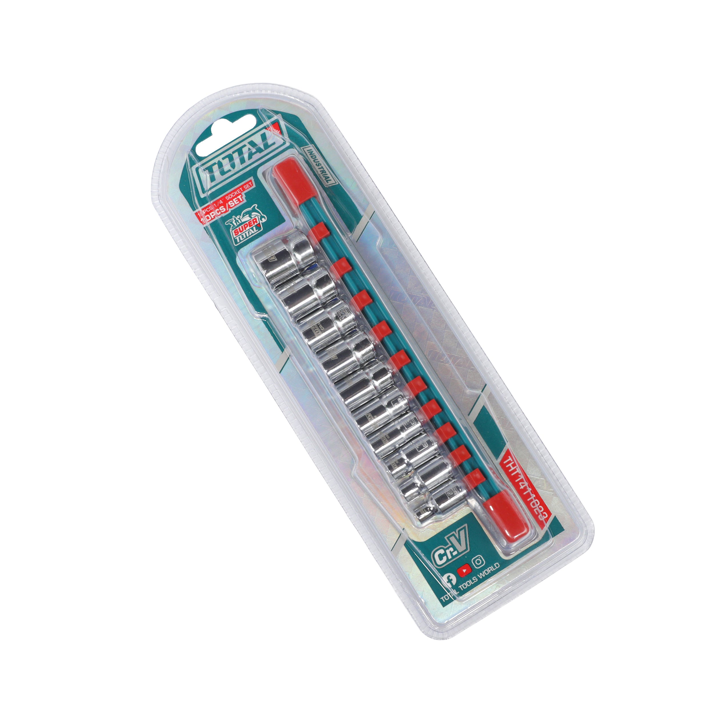 Total 1/4" Socket Set - 10pcs - THT1411023