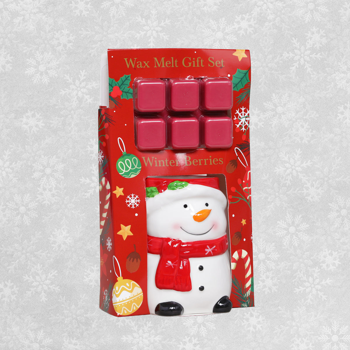 Maison Parfum 'Winter Berries' scented Wax Melts gift set with seasonal burner