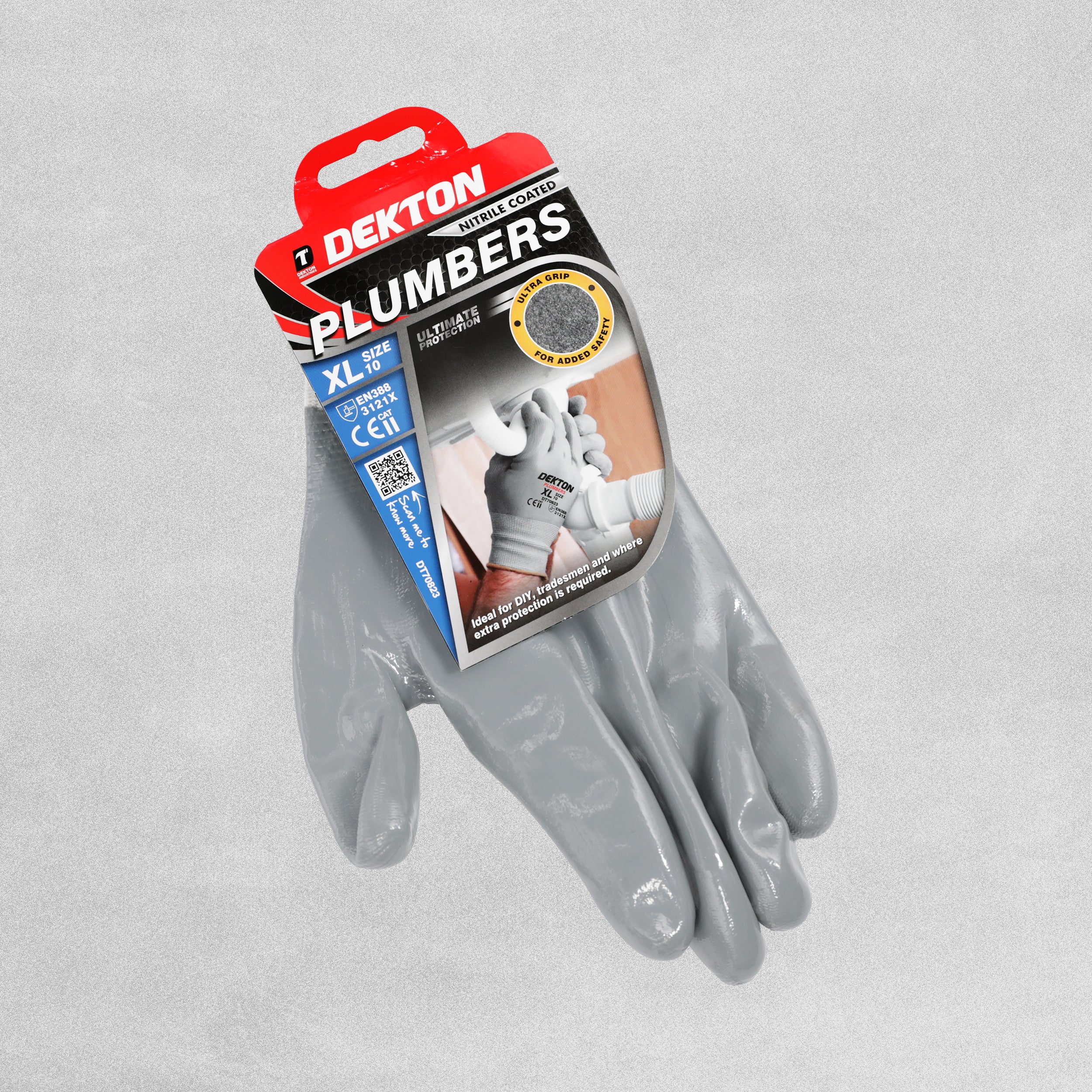 Dekton Plumbers Nitrile Gloves - Various Sizes Available