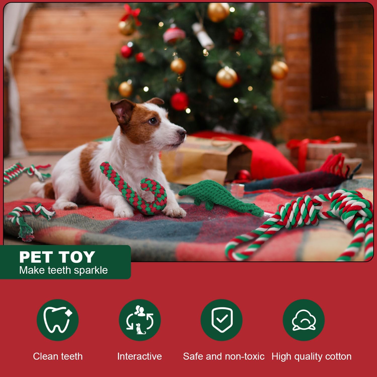 Dog Rope Toy Packs - 5pcs - Various Colours Available