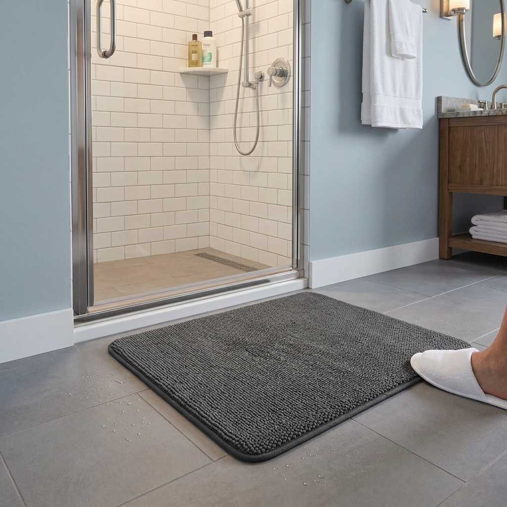 Beldray Anti-Mould Memory Foam Shower Mat 50X50cm - various colours