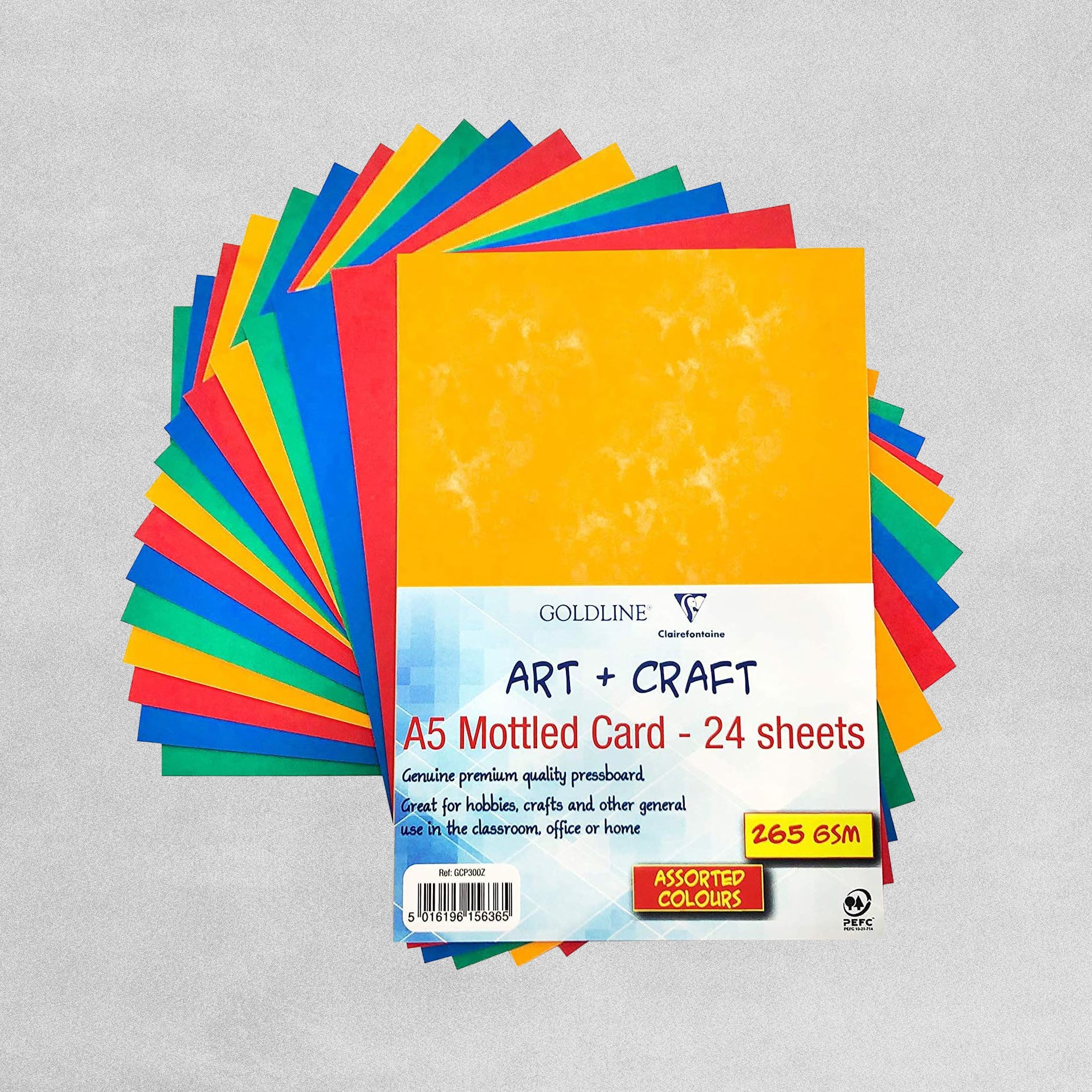 Goldline A5 Mottled Card - 24 Sheets