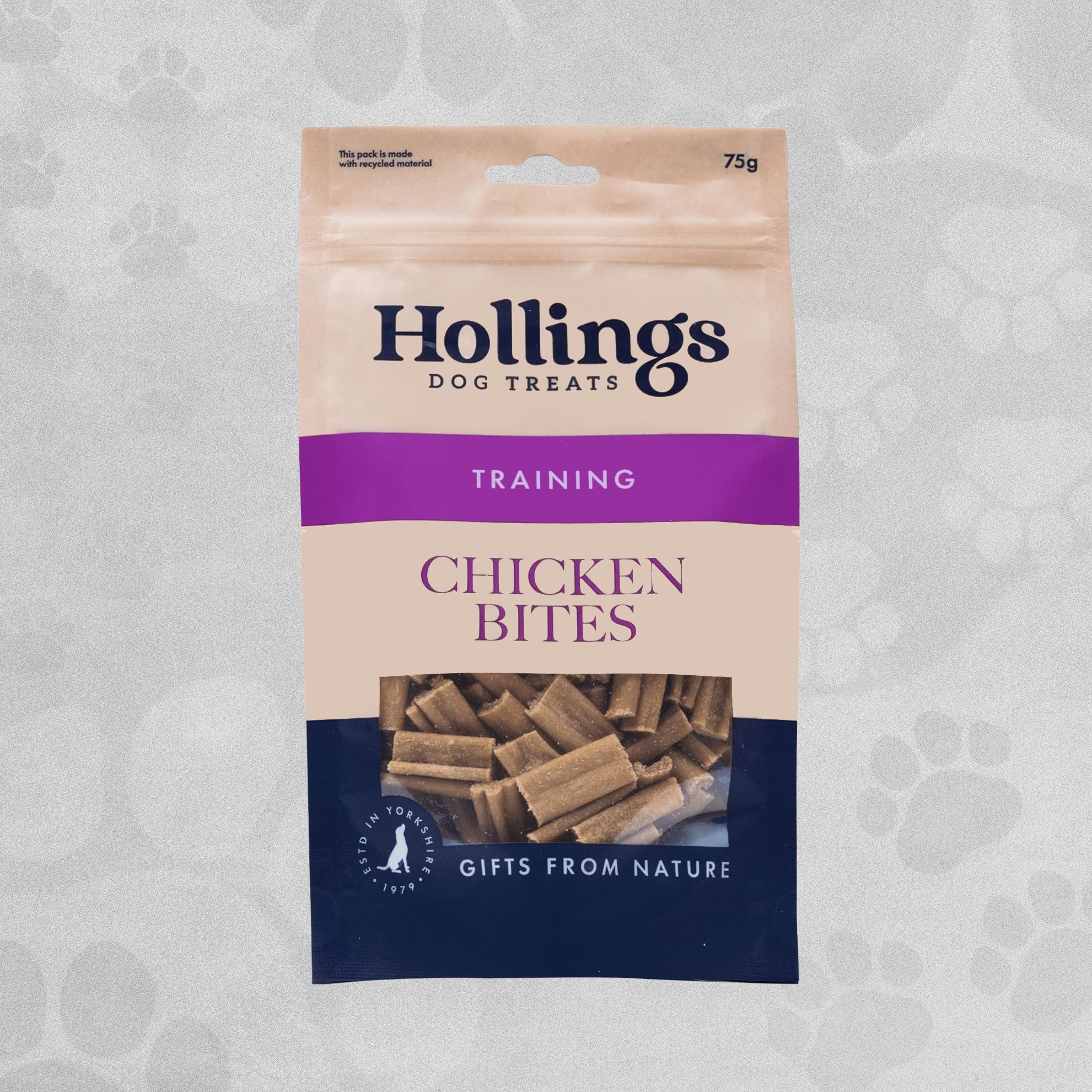 Hollands Training Dog Treats Chicken Bites - 75g