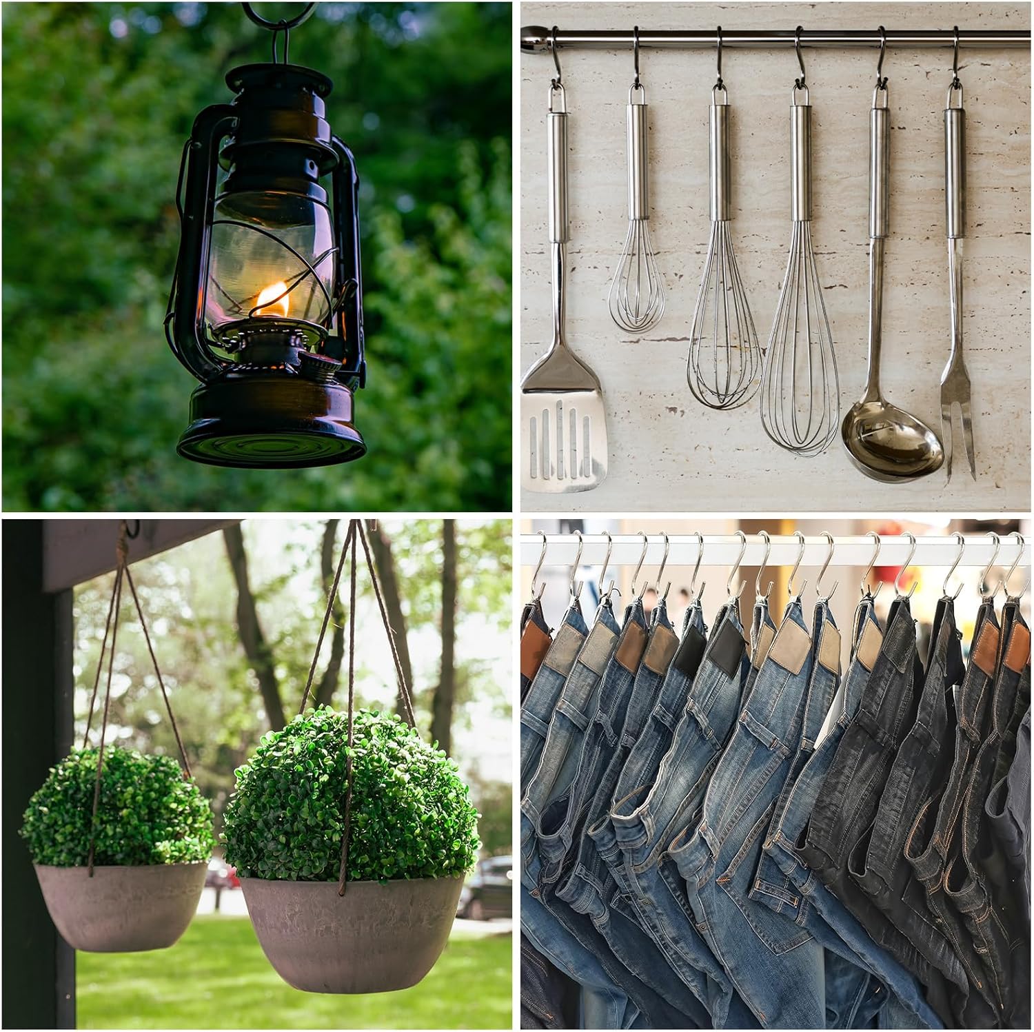 Down to Earth S Hooks Pack of 4