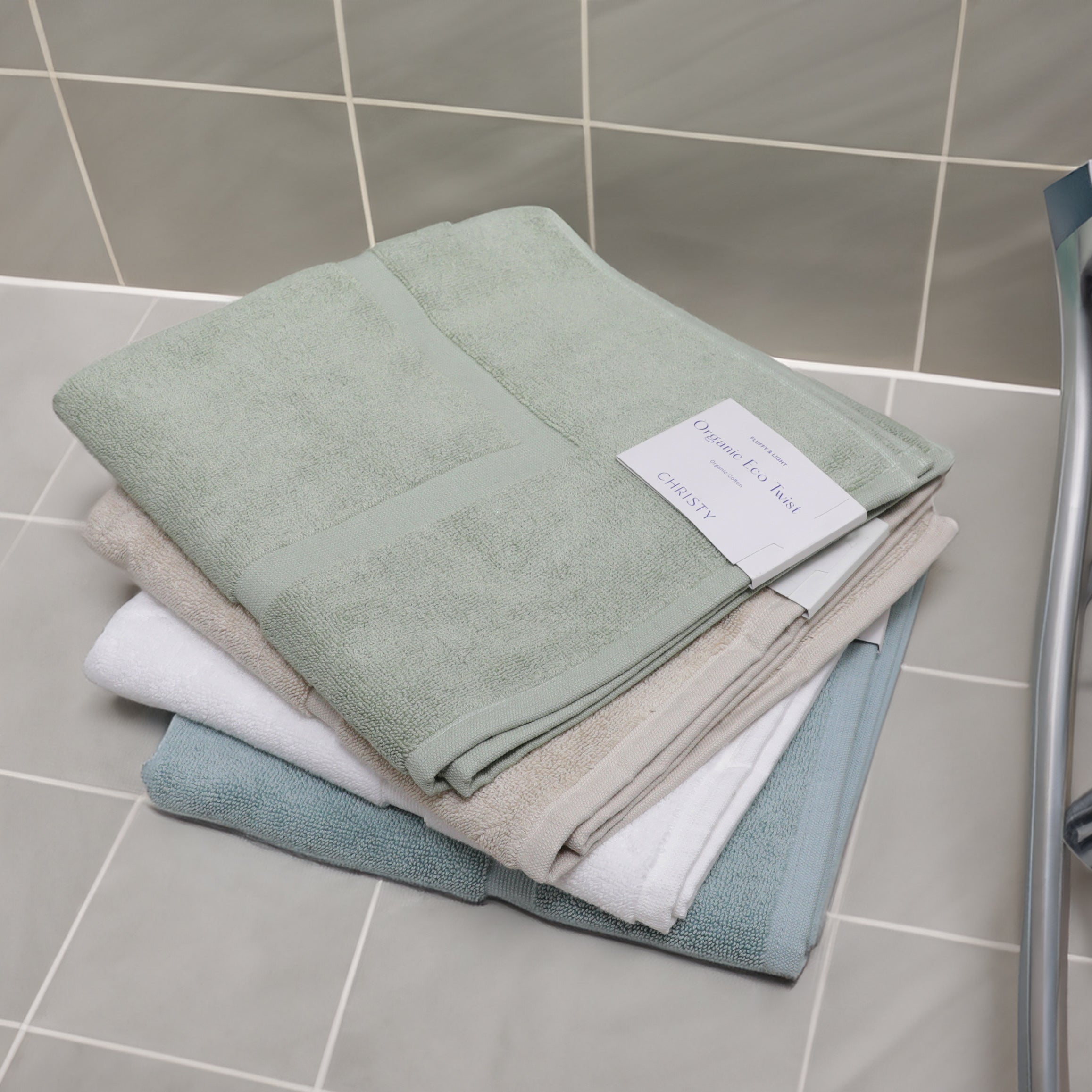 Christy Organic Eco Twist Shower Mat 60 x 60 cm various colours