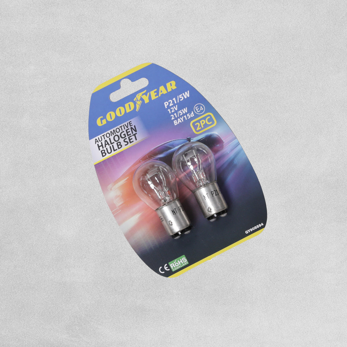 Goodyear Automotive Halogen Bulb Set P21/5W 12V BAY15d 2pk