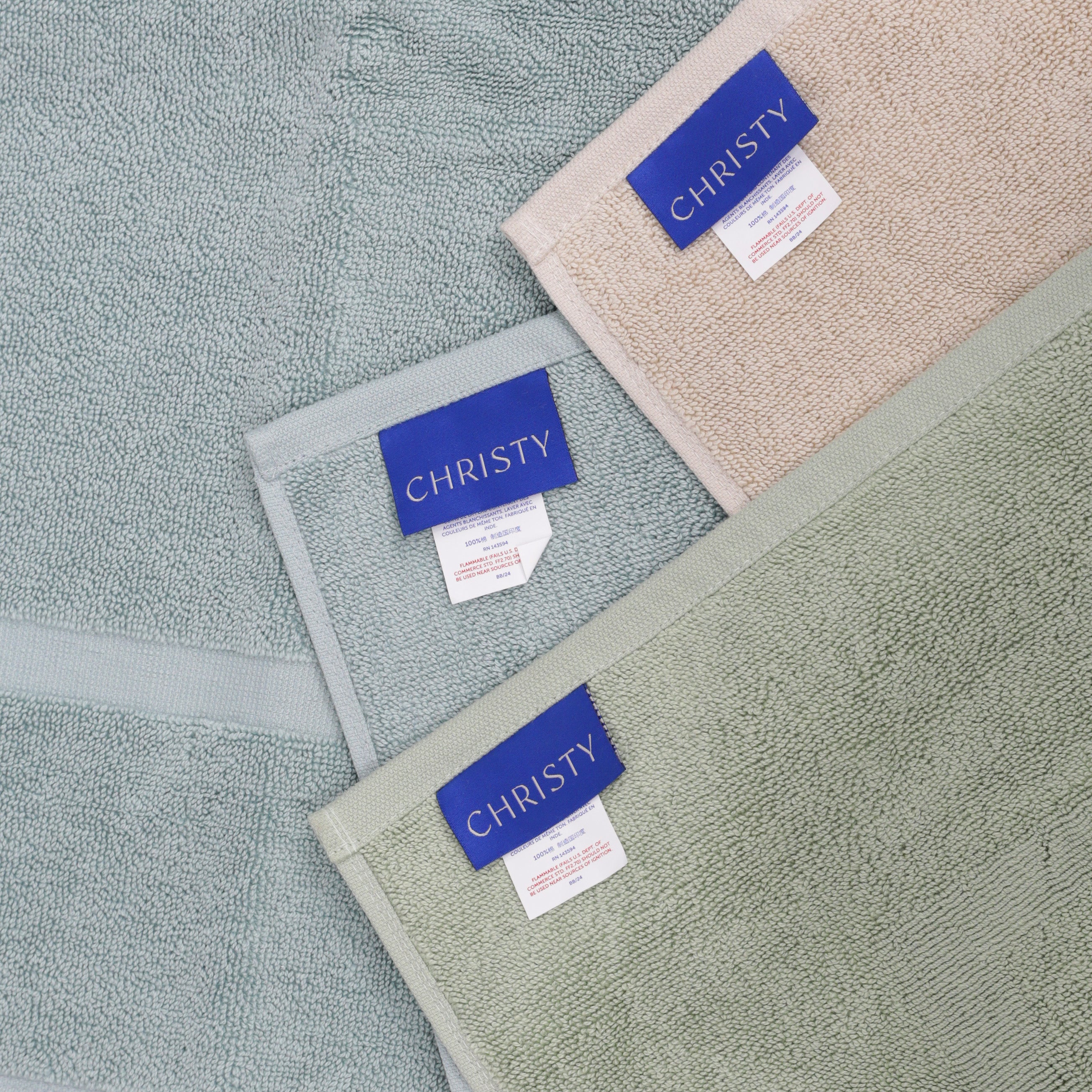 Christy Organic Eco Twist Shower Mat 60 x 60 cm various colours