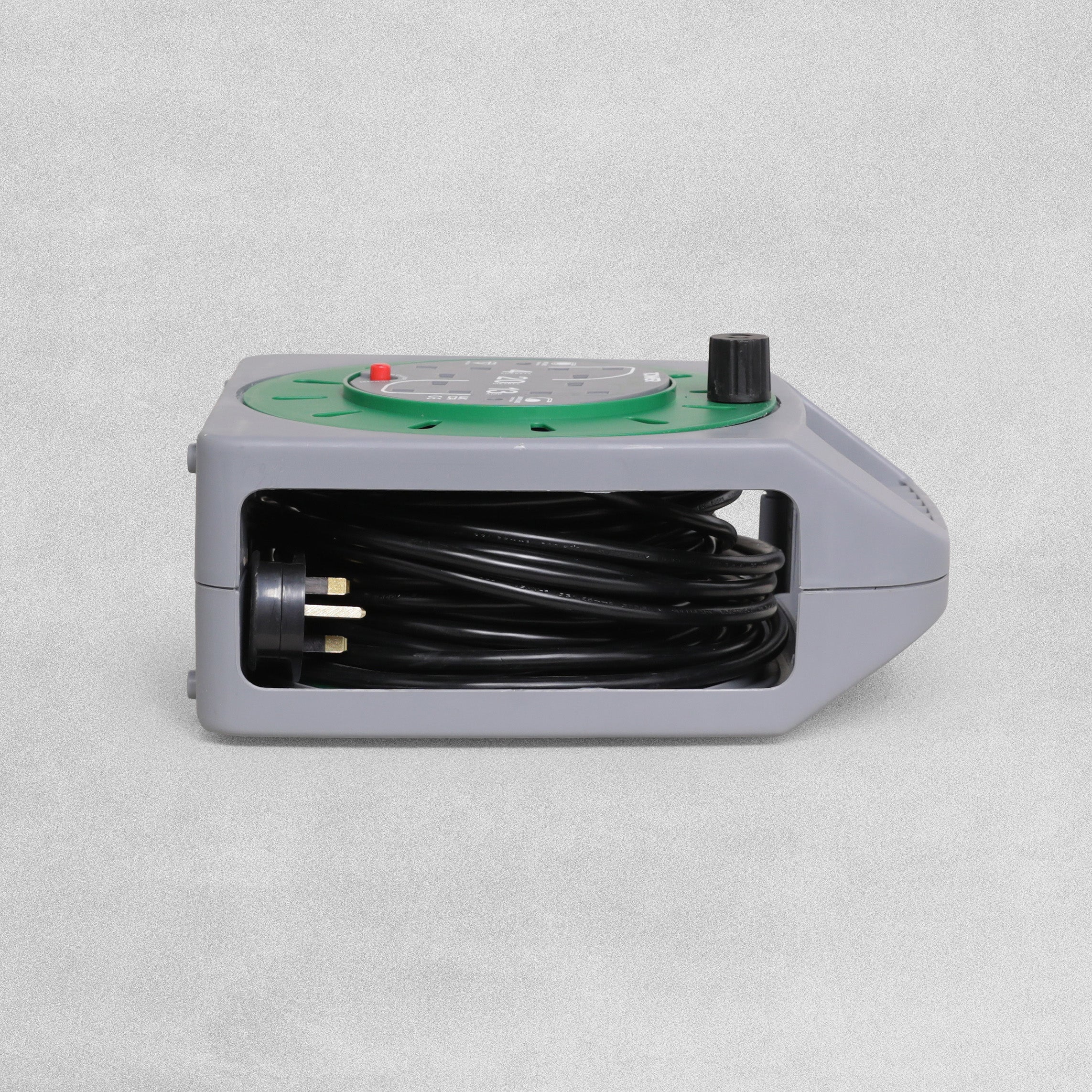 Tower Power 4 Socket 13 Amp Cable Reel Case with Thermal Safety Cut Out