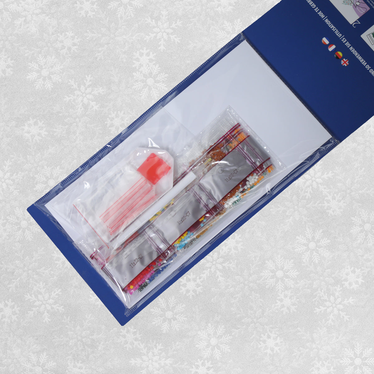 Craft Buddy DIY Crystal Art Card Kit - Santa's Sleigh 11cms x 22 cms