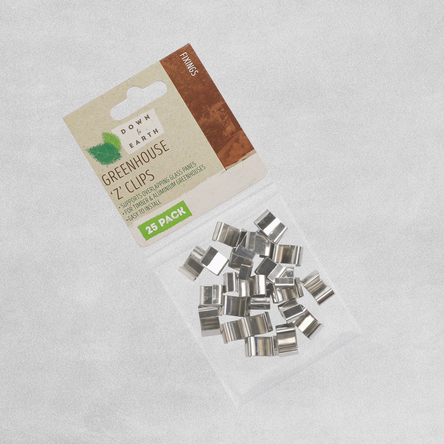 Down to Earth Greenhouse 'Z' Clips - 25pcs